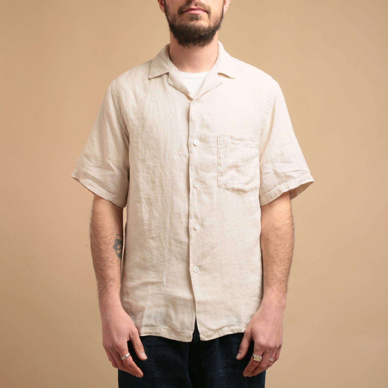 S/S Linen Shirt Raw
