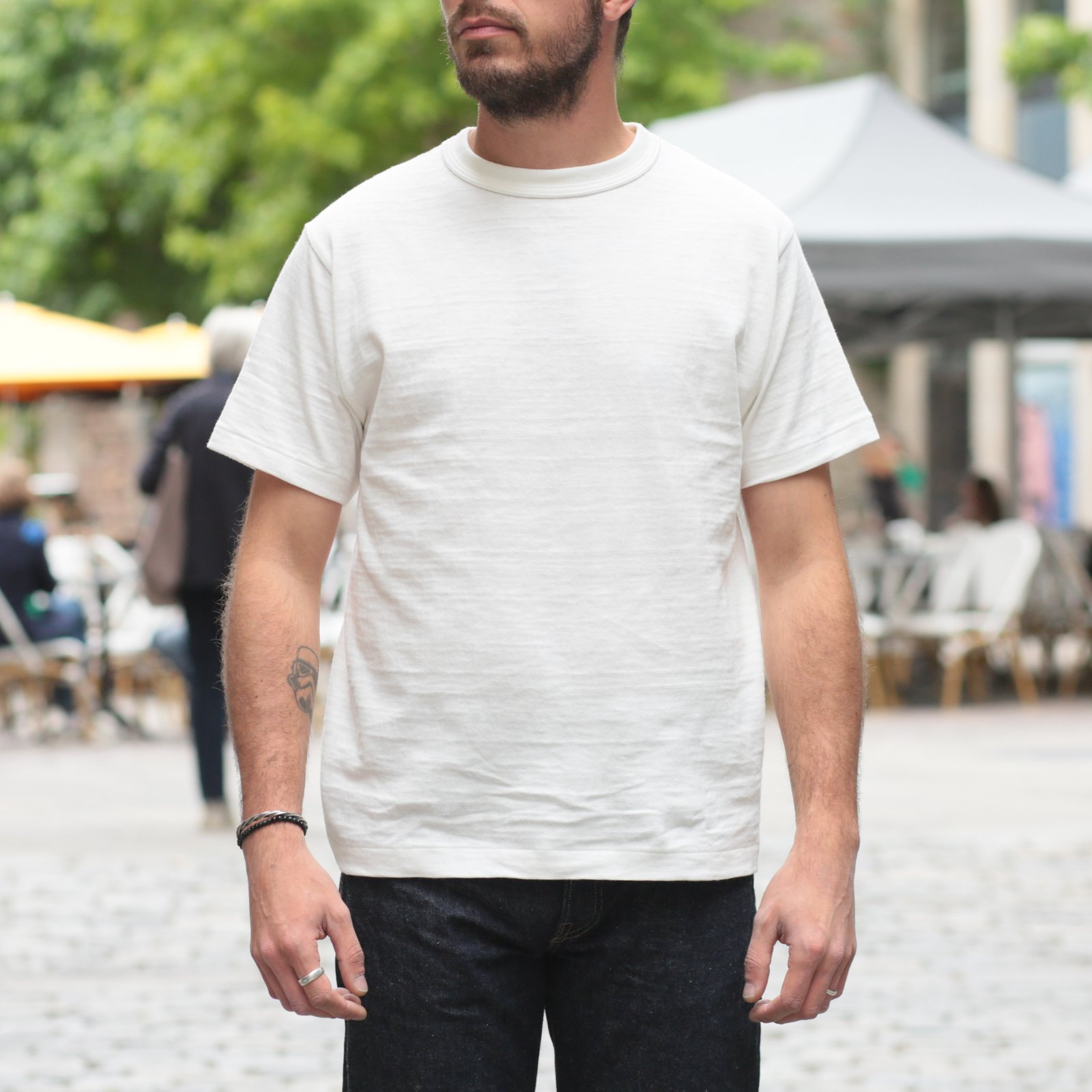 Lot 4601 No Print T-Shirt Off White