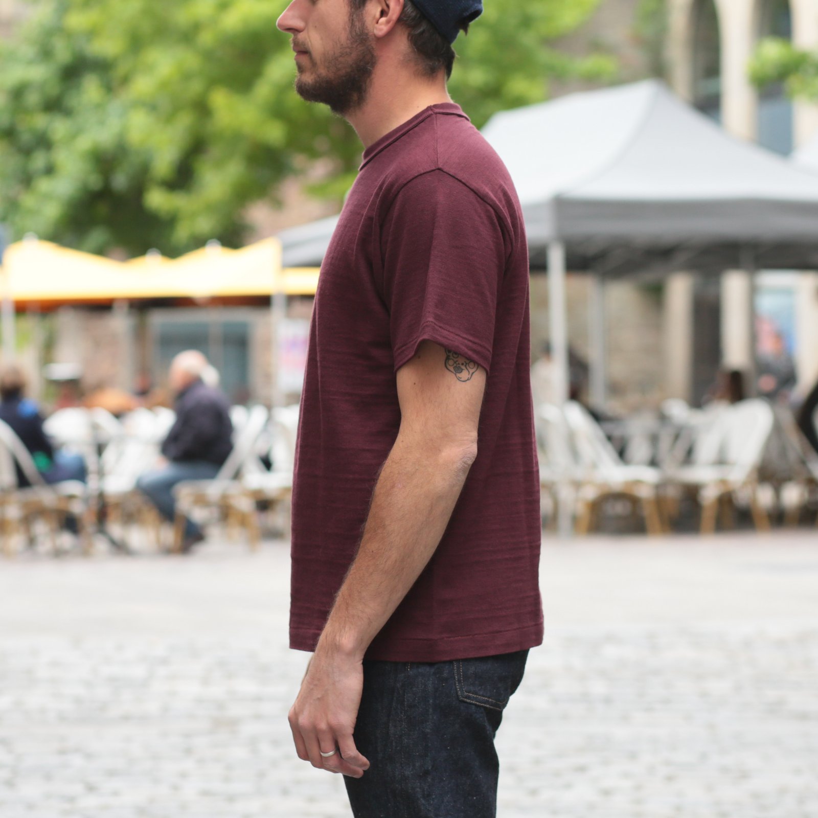 Lot 4601 No Print T-Shirt Bordeaux