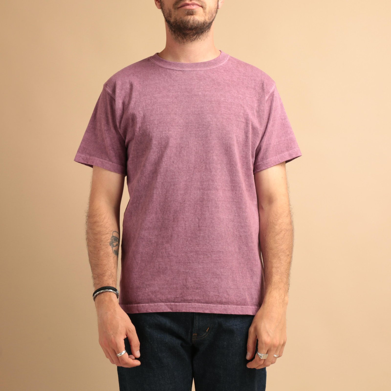 Short Sleeve Crew T-Shirt in Azuki Color