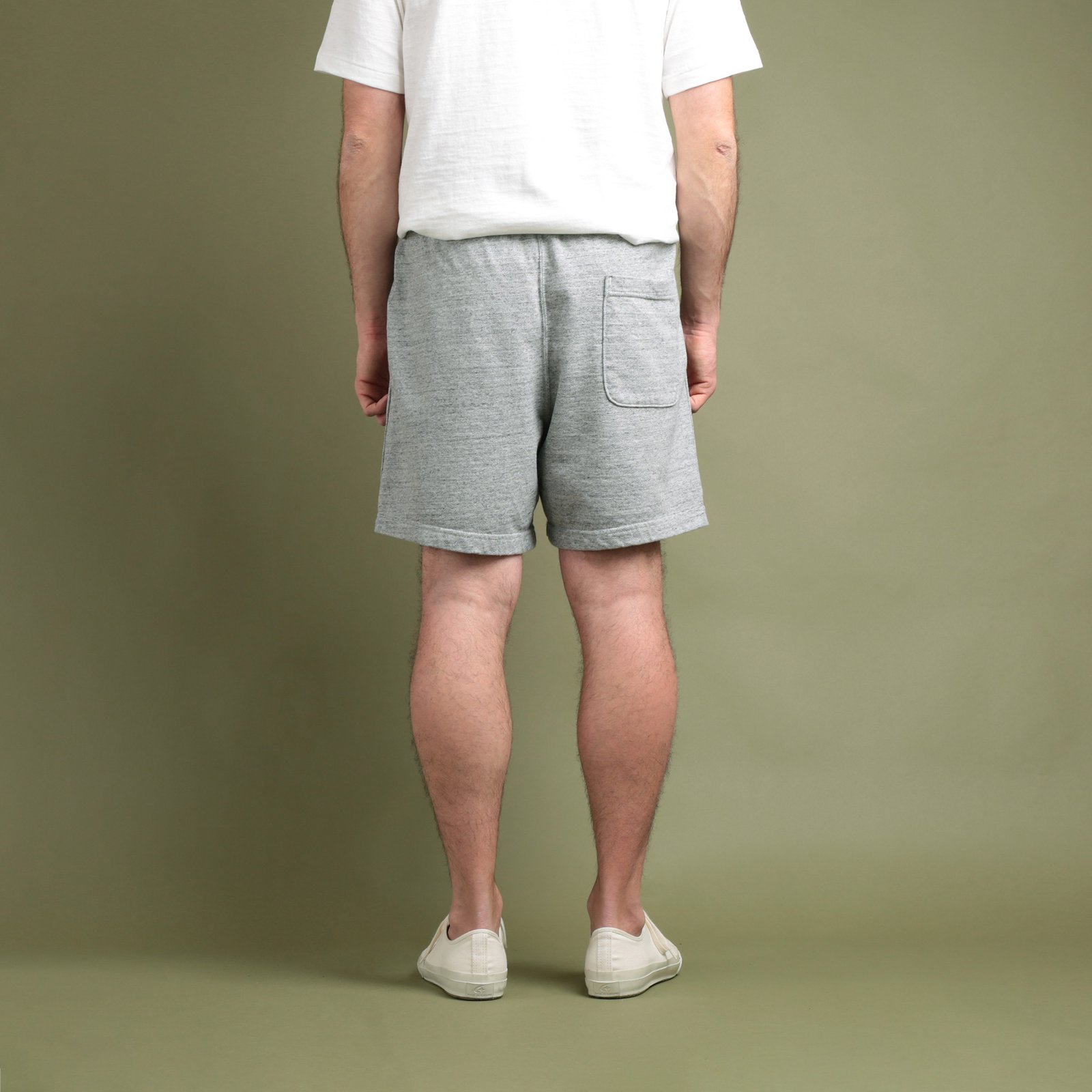 "Spring Terry" Super Tuck Shorts Top Gray