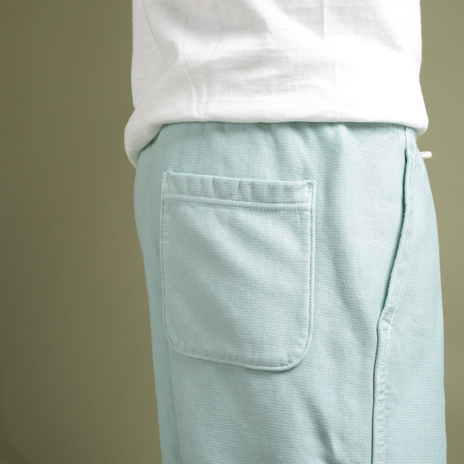 "Spring Terry" Super Tuck Shorts Gray Mist