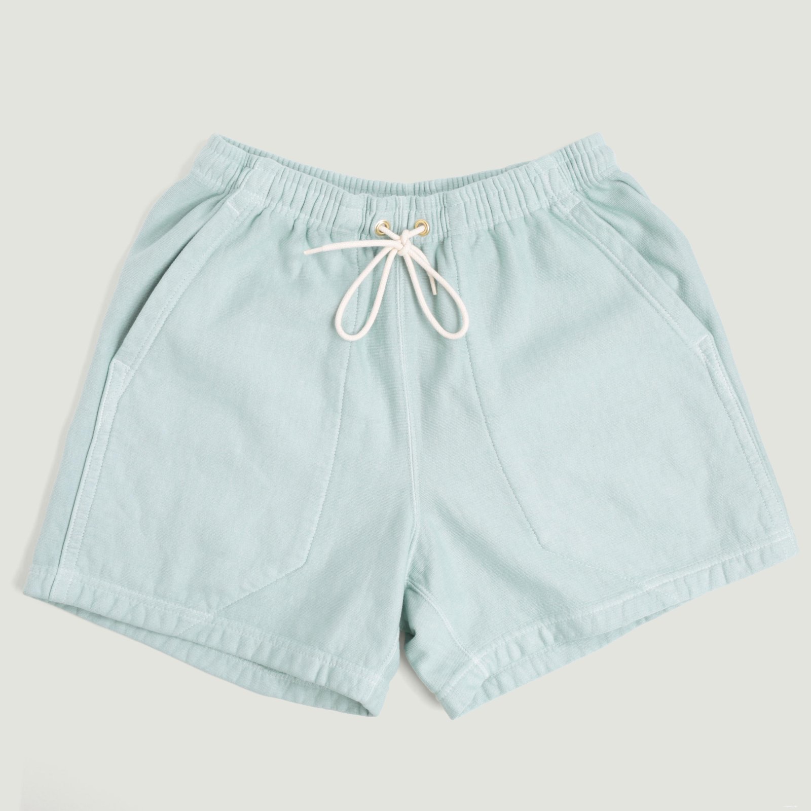 "Spring Terry" Super Tuck Shorts Gray Mist