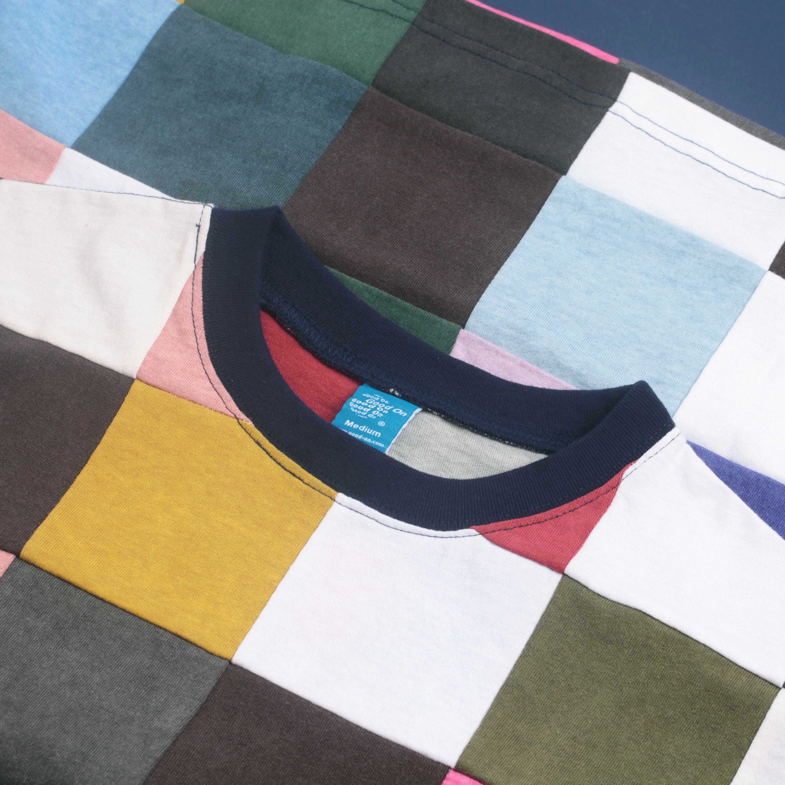 Short Sleeve Square Patchwork Tee