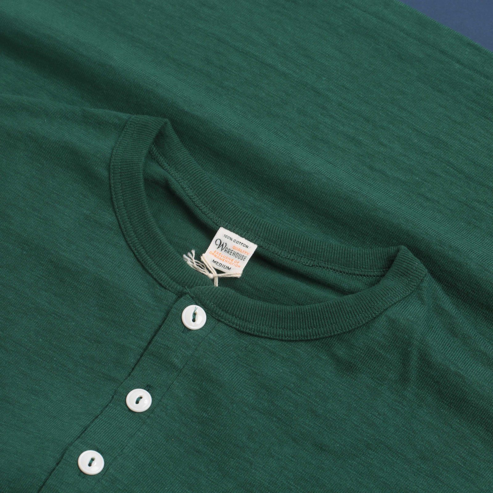 Lot 4601 Henley Neck T-Shirt Dark Green