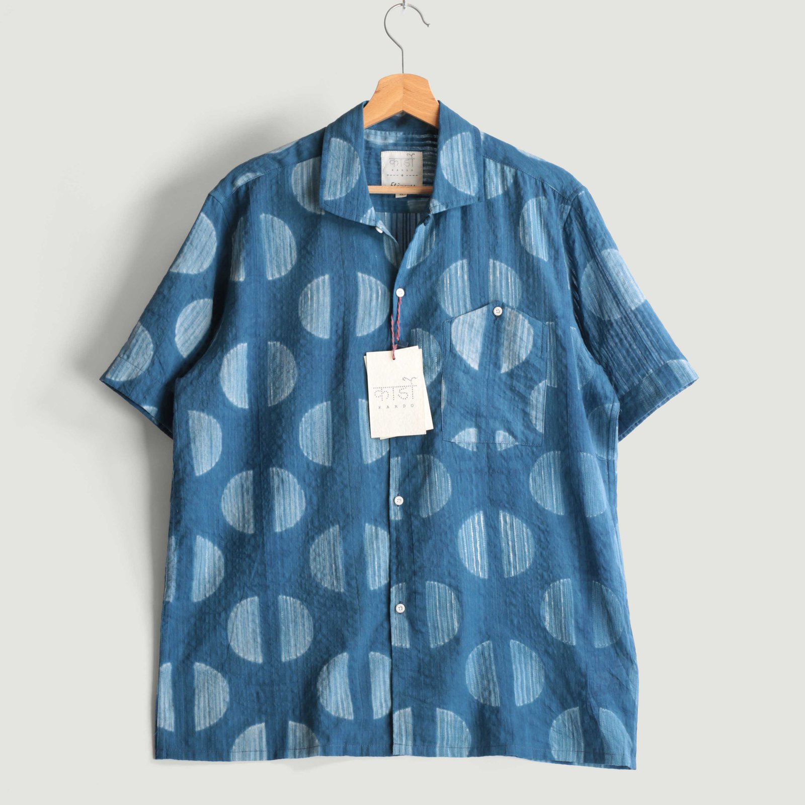 KARDO x FLÂNEURS / S/S Shirt Shibori Dyed Seersucker