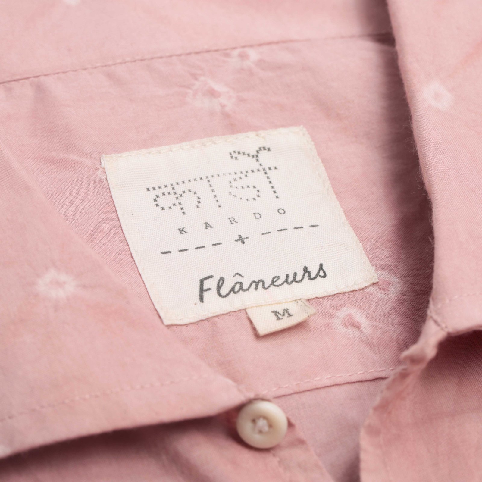 KARDO x FLÂNEURS / S/S Shirt Bandhani Carnation Pink