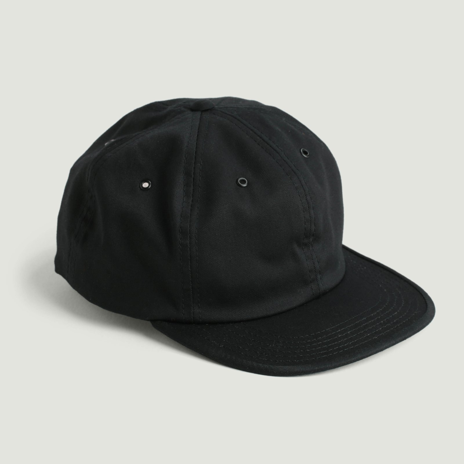 H.W. DOG & CO / Plain 6P Cap Black