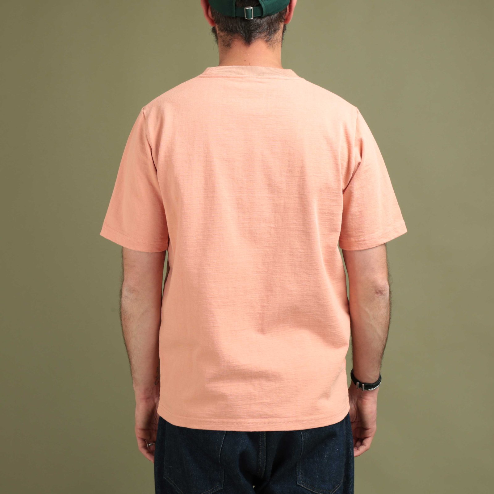 Dotsume Pocket T-Shirt Coral