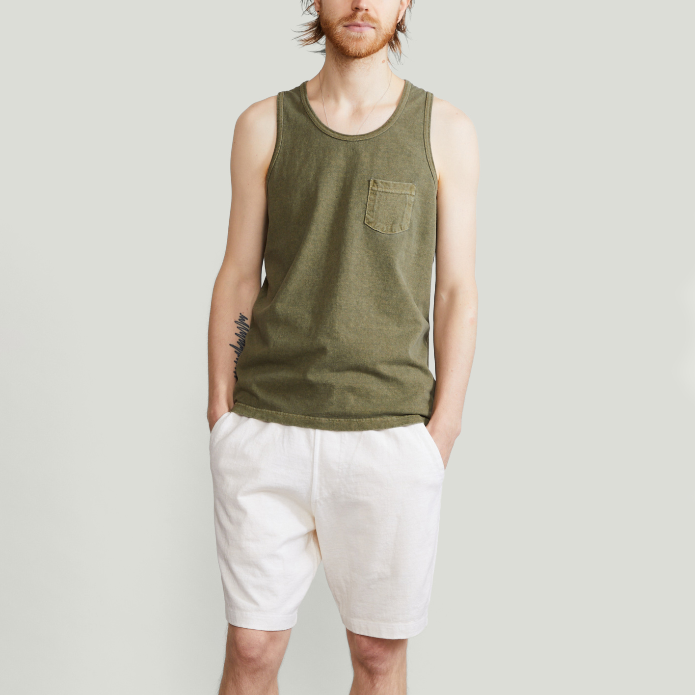 Pocket Tank Top P-Sage