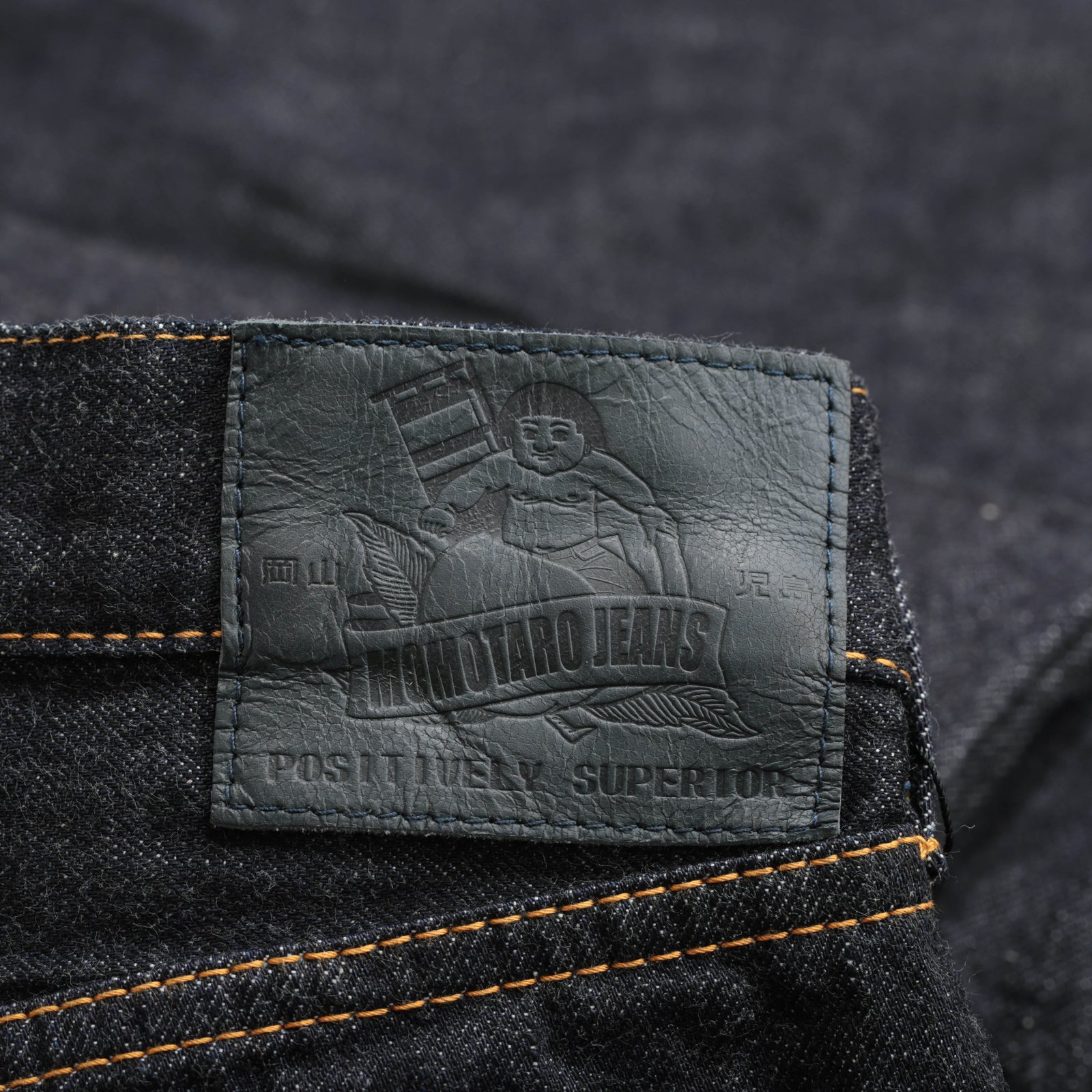 Image_Flâneurs_MOMOTARO / 0605-13 Natural Tapered 13oz Zimbabwe Cotton_detail-patch