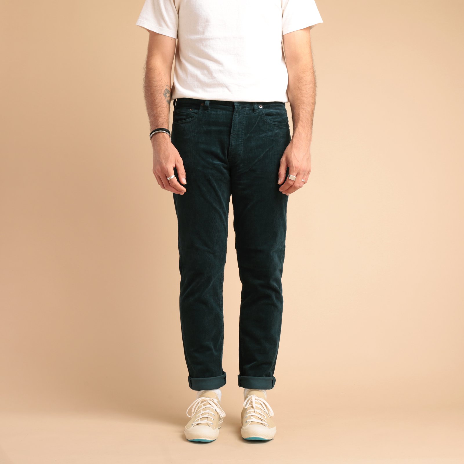 5 Pocket Tapered Corduroy Deep Blue