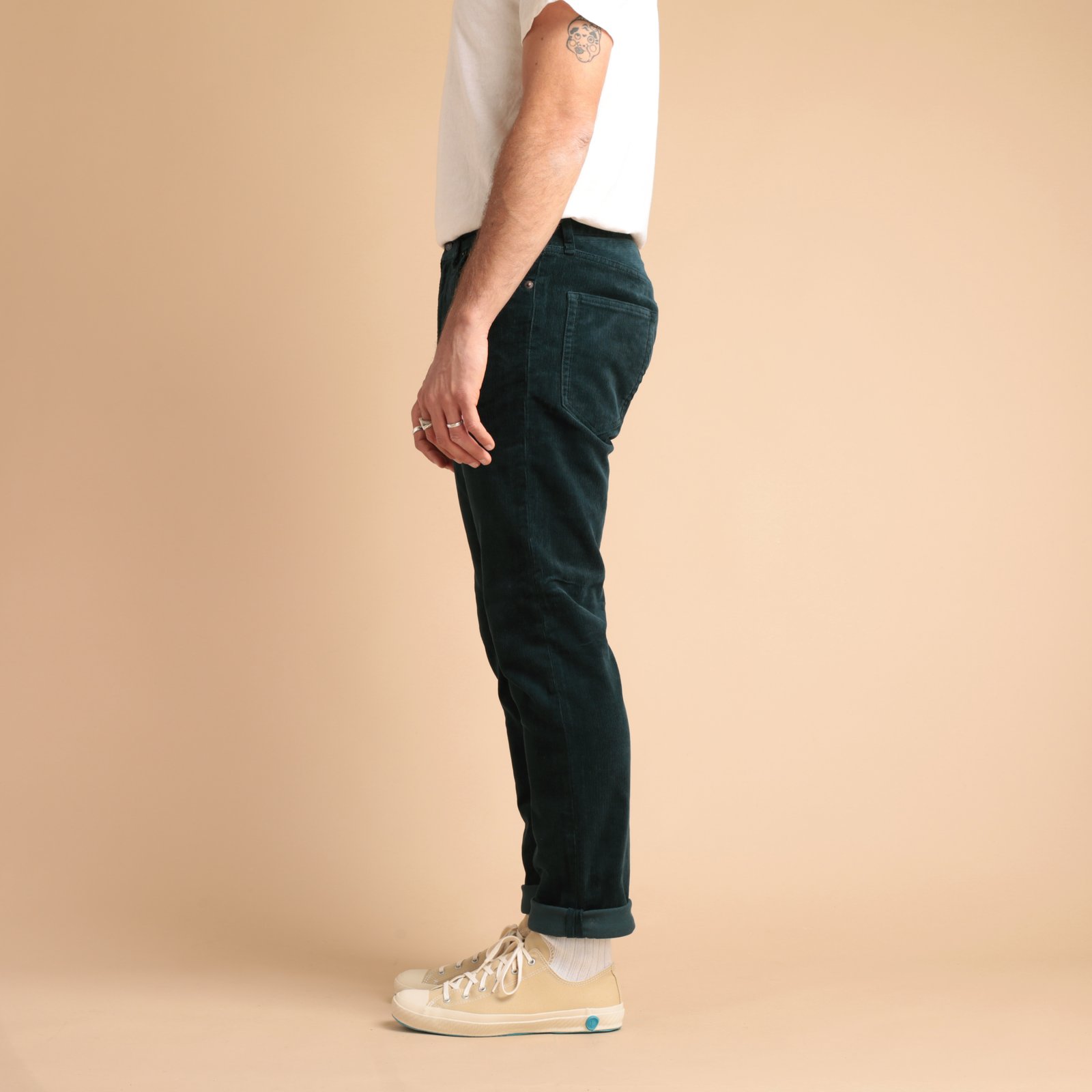 5 Pocket Tapered Corduroy Deep Blue
