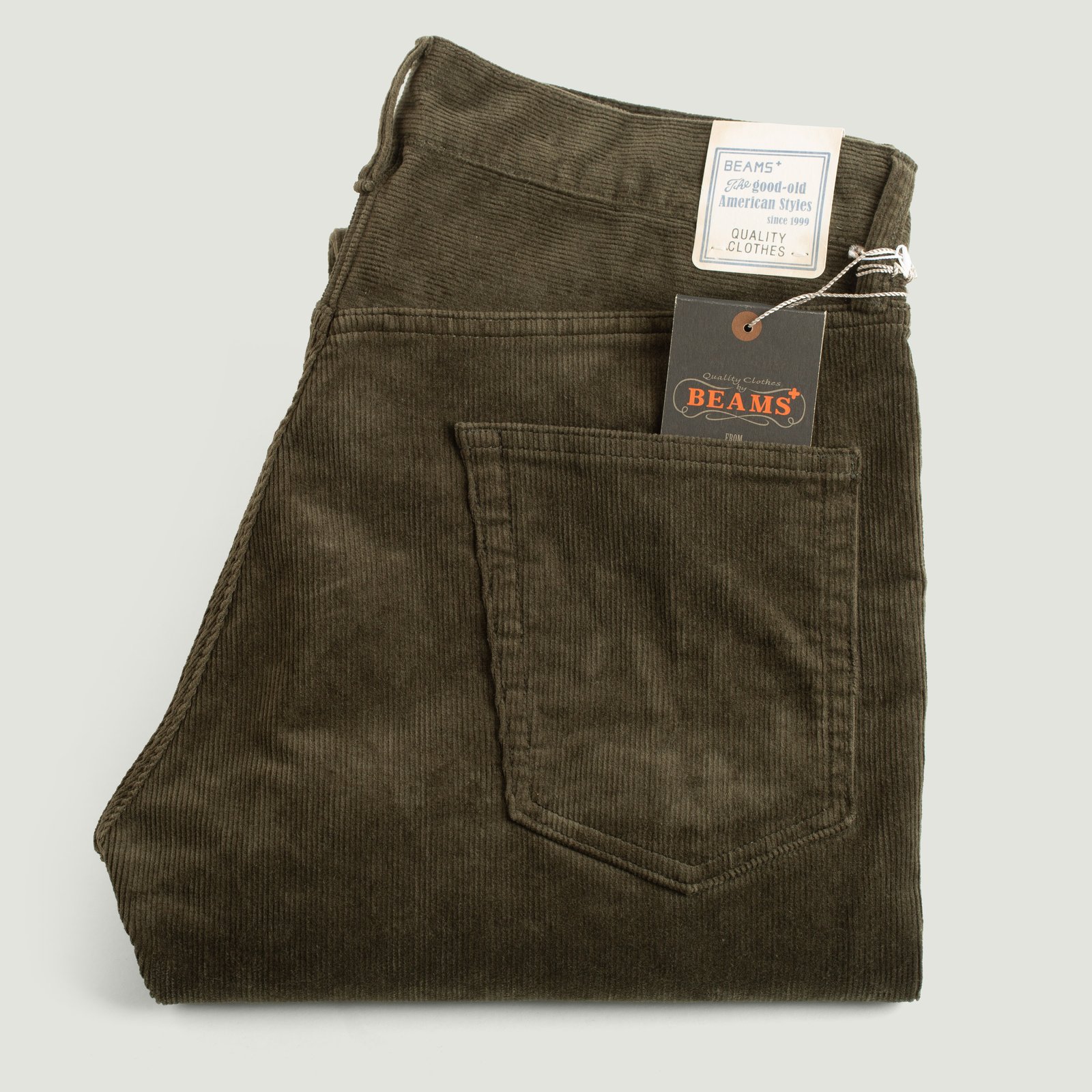 5 Pocket Tapered Corduroy Olive