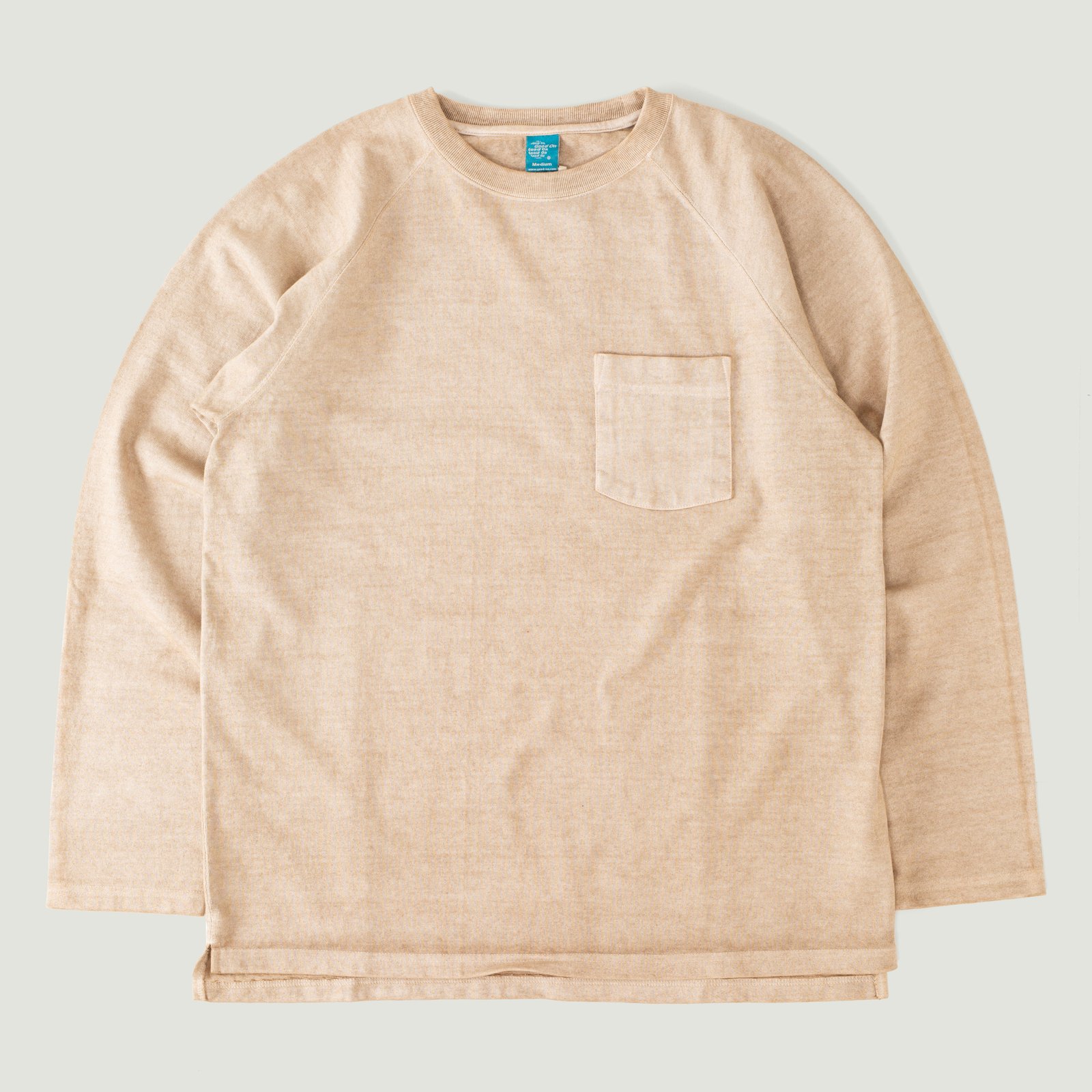 Heavy Raglan Pocket T-Shirt Long Sleeve P-Latte