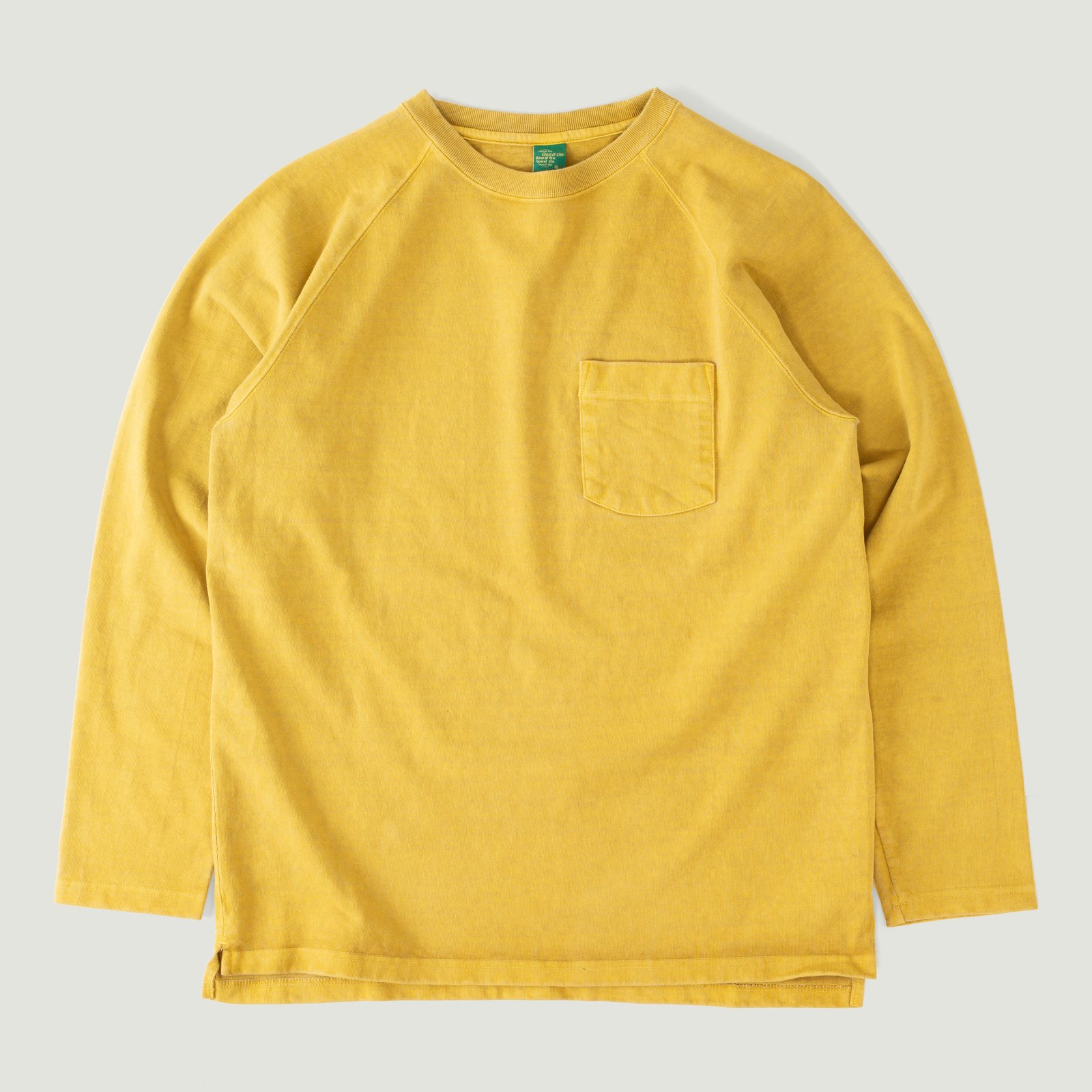 Heavy Raglan Pocket T-Shirt L/S P-Banana
