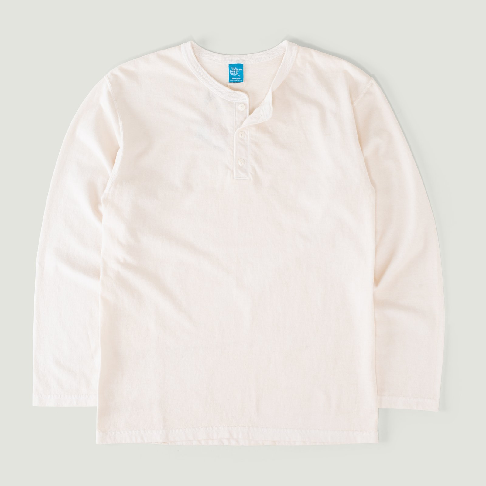 Long Sleeve Henley T-Shirt P-Natural