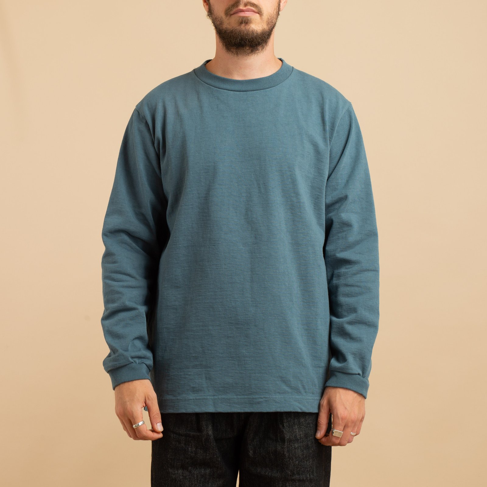 Dotsume L/S T-Shirt Dark Turquoise