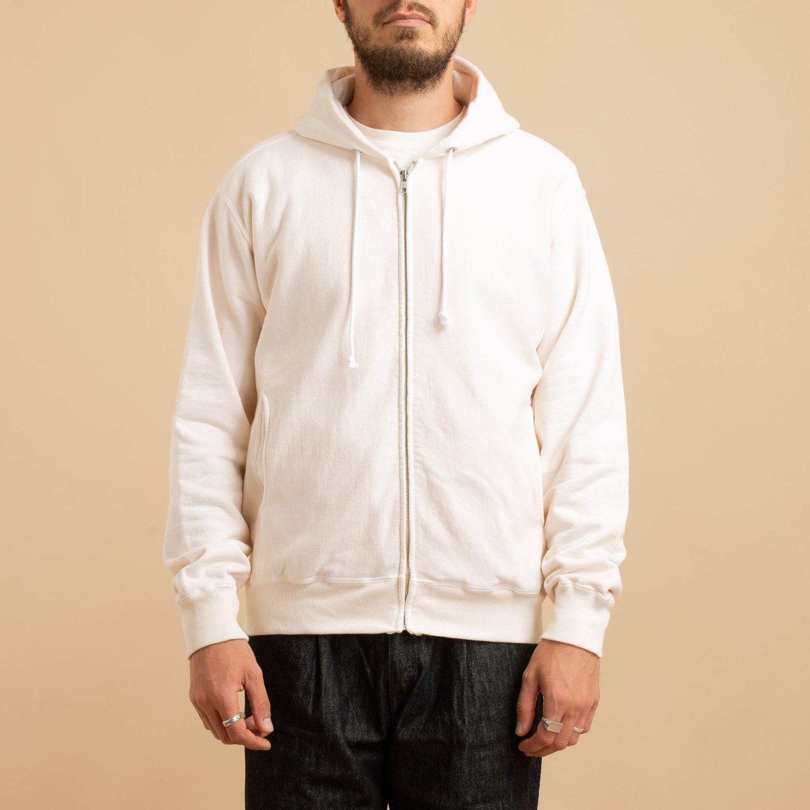 Heavy Zip Hood Sweat P-Natural