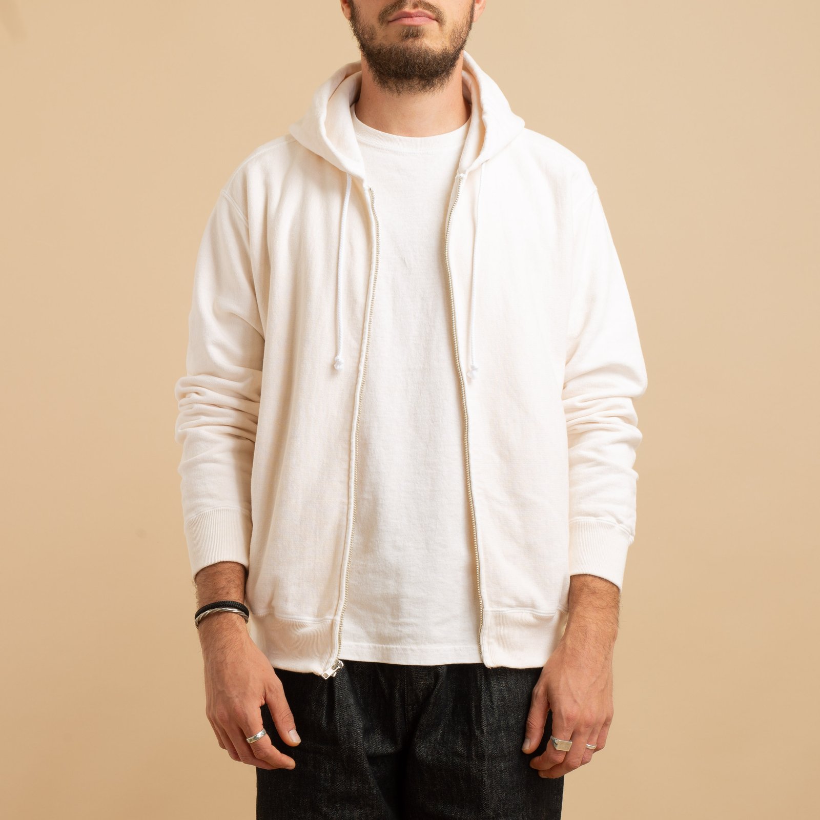 Heavy Zip Hood Sweat P-Natural