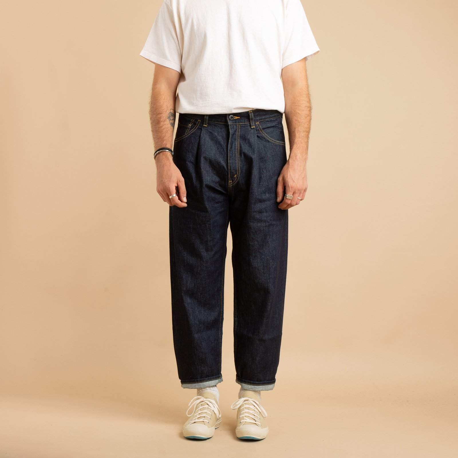 JAPAN BLUE / Indigo 13oz Wide Tapered 5-Pocket Pants