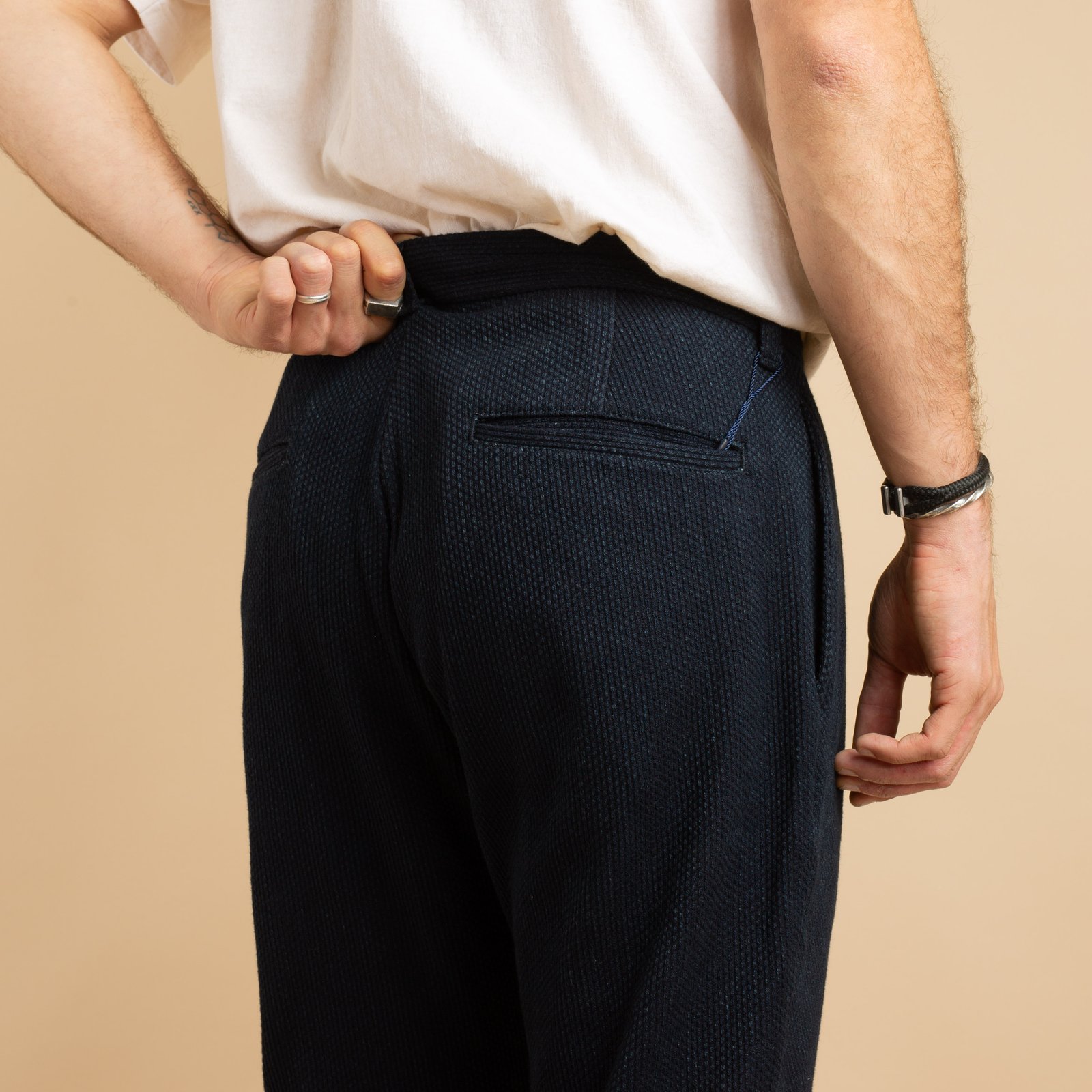 JAPAN BLUE / 11oz Indigo Sashiko Easy Tapered Pants