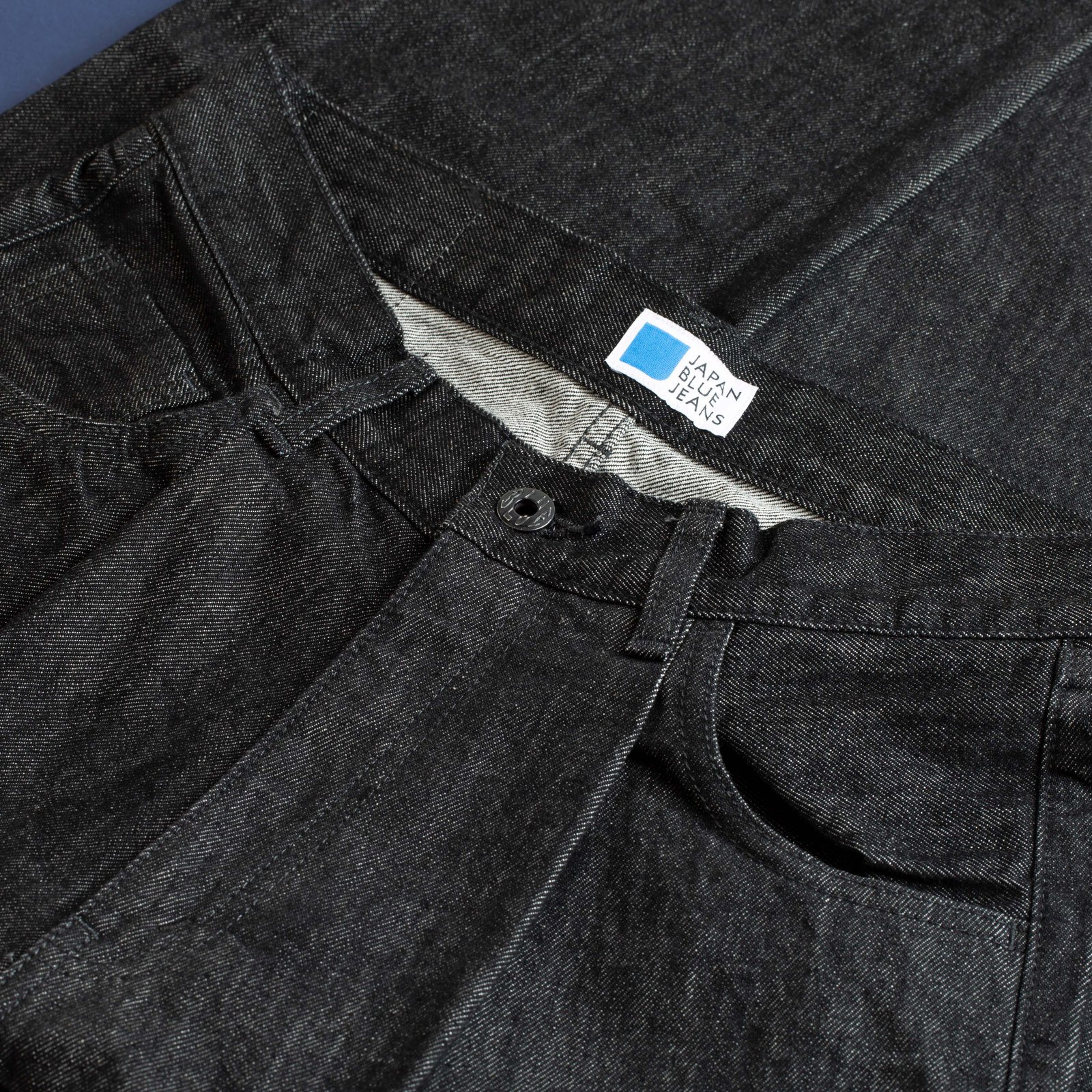 JAPAN BLUE / Dark Grey 13oz Wide Tapered 5-Pocket Pants