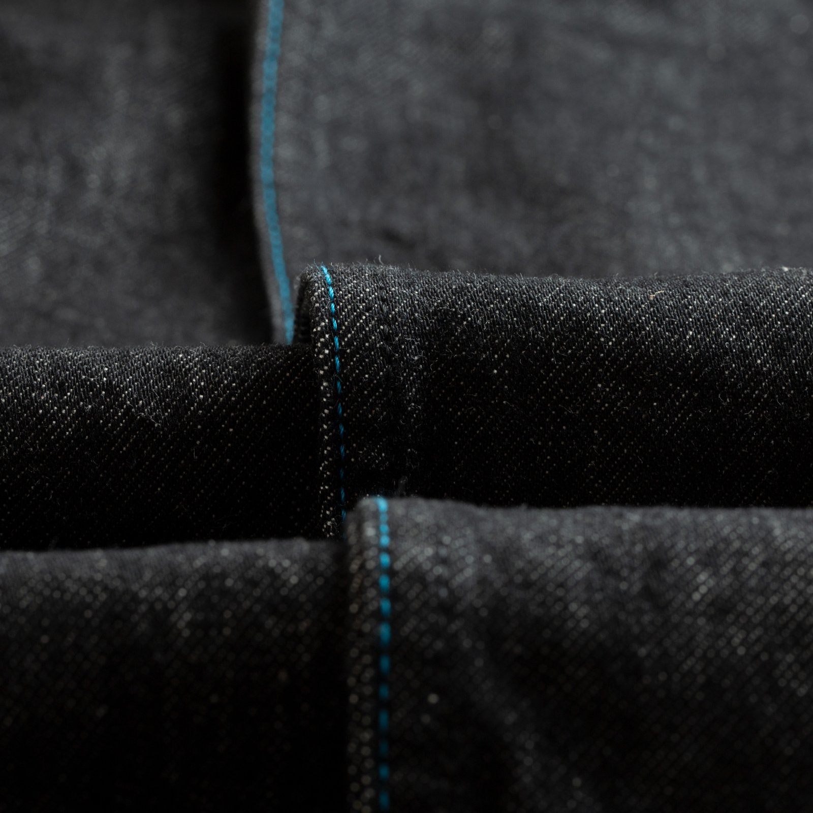 JAPAN BLUE / Dark Grey 13oz Wide Tapered 5-Pocket Pants