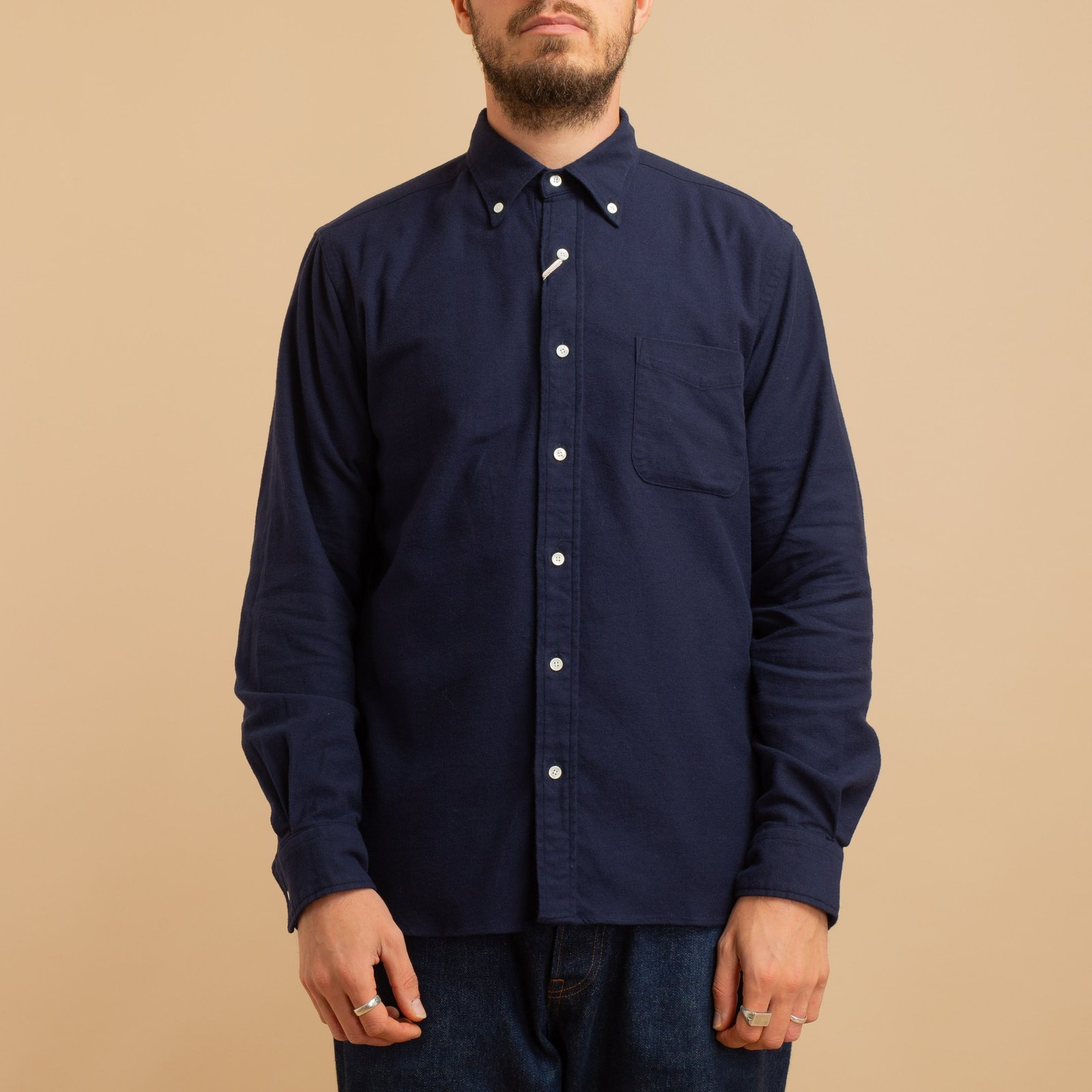 BD Solid Navy Flannel