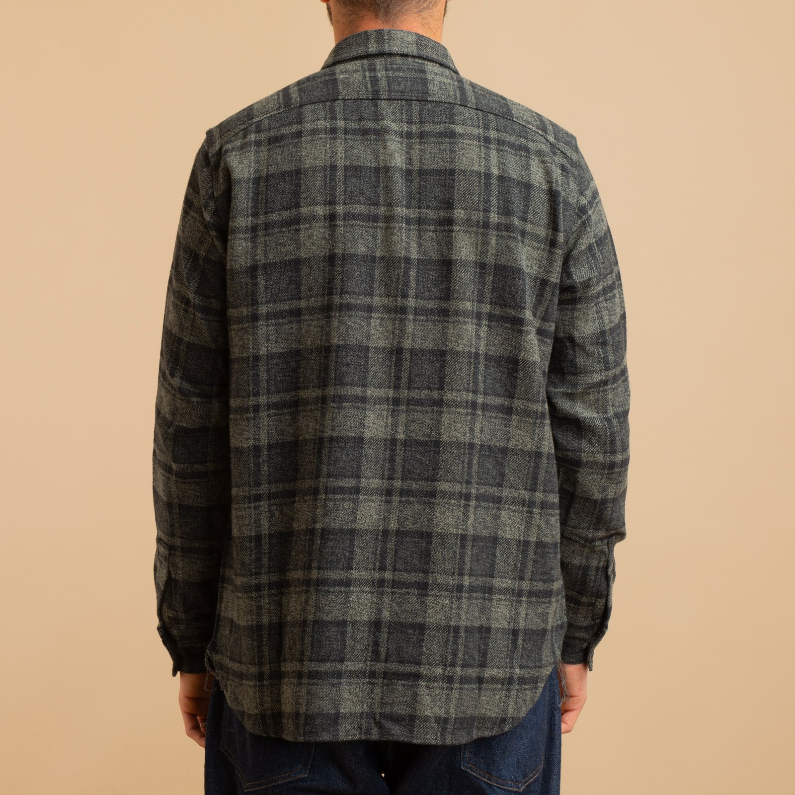 F3497 Nel Check Work Shirt Gray