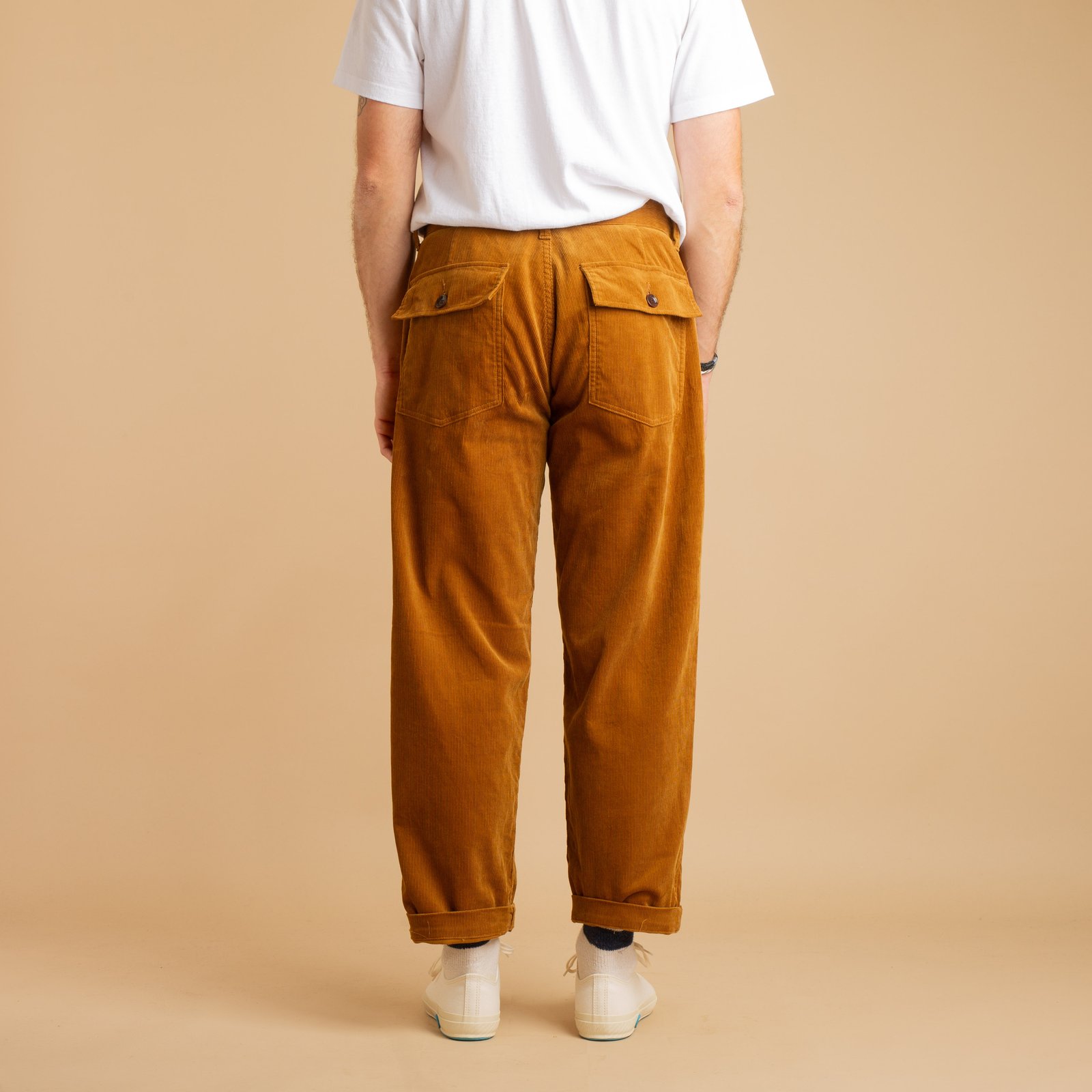 F0523 Corduroy Bush Pants Khaki