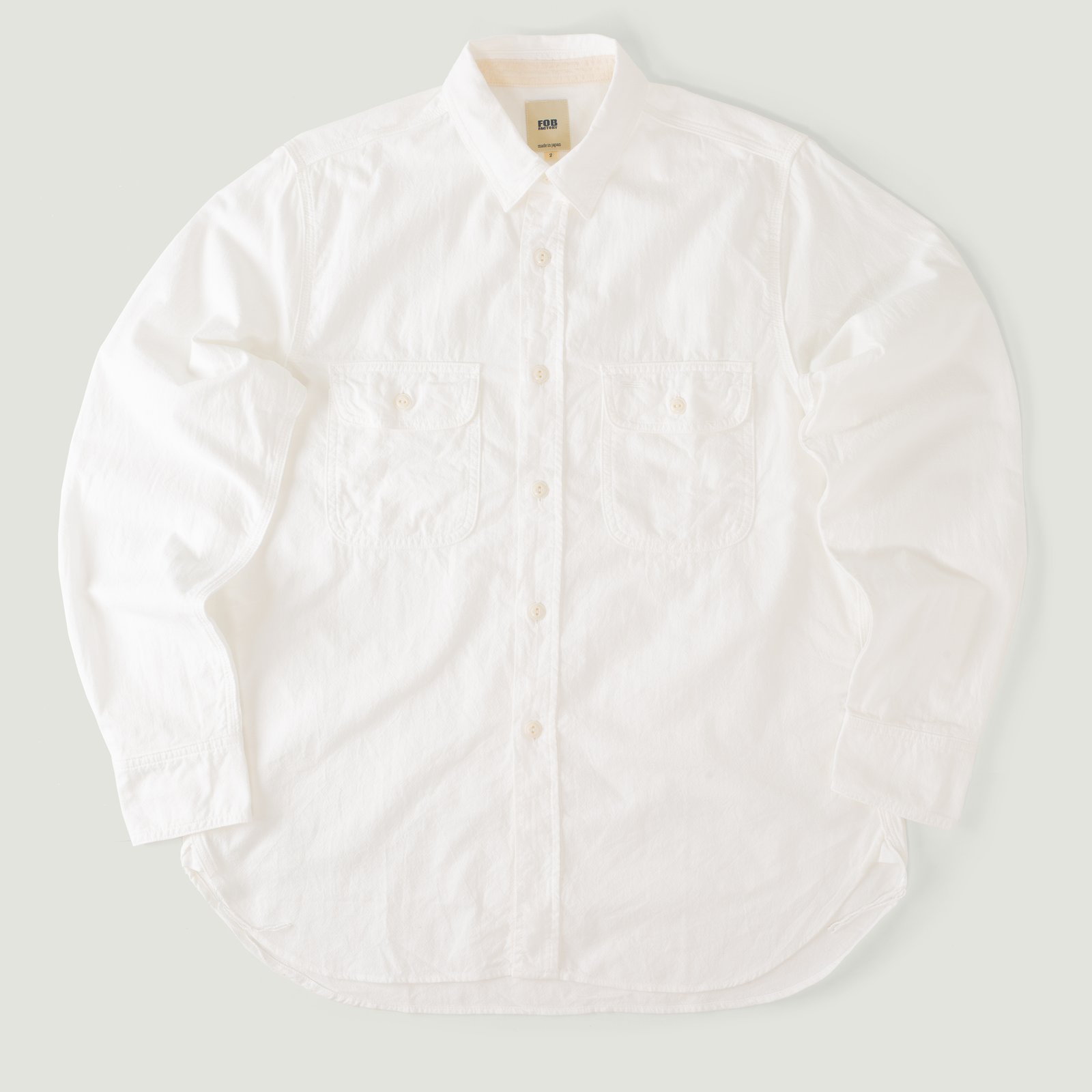 F3496 Oxford Work Shirt White