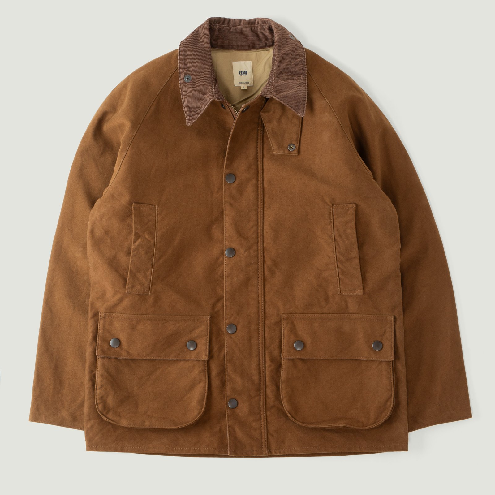 F2361 Heavy Moleskin Riding Jacket Brown