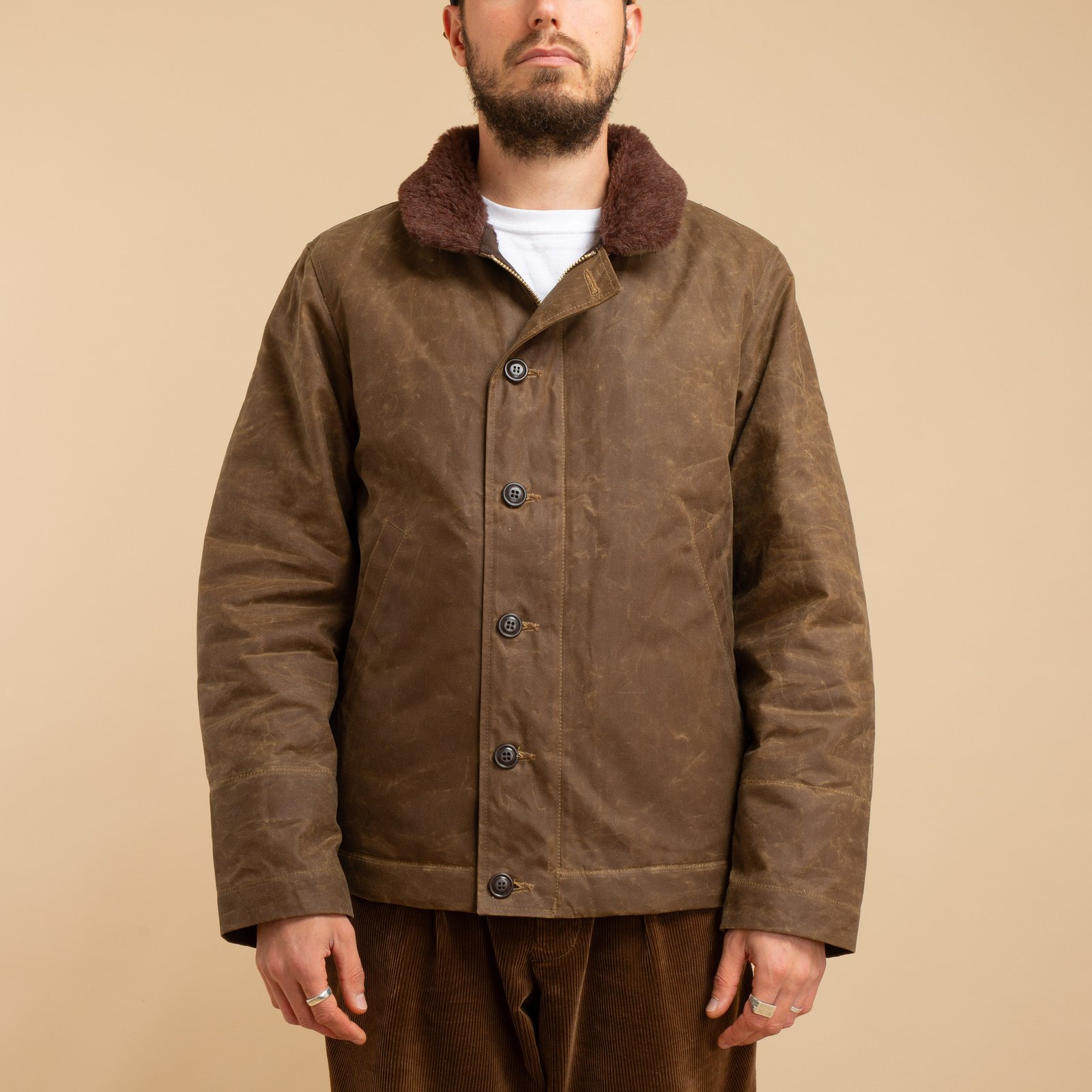 New Deck Jacket Dark Tan