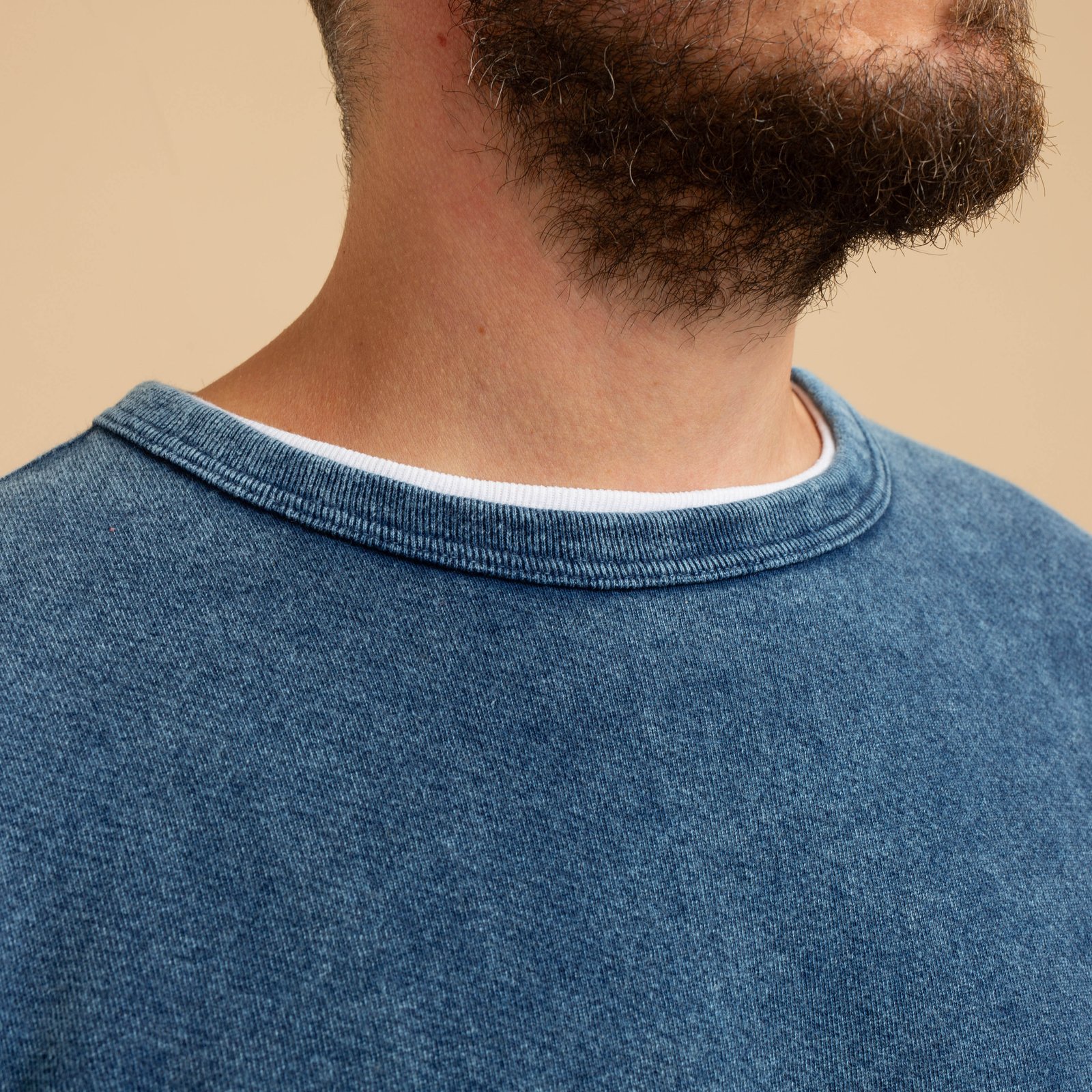 Indigo Shave Long Sleeve Sweatshirt