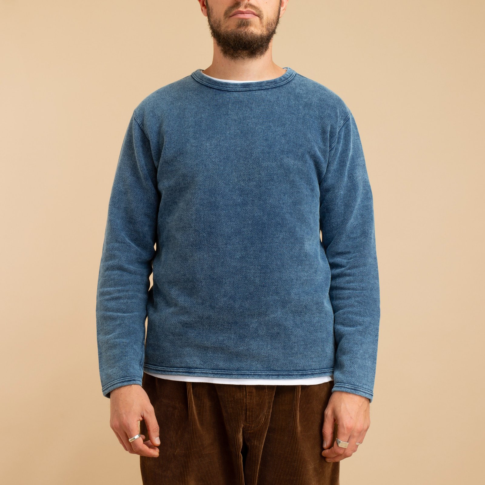 Indigo Shave Long Sleeve Sweatshirt
