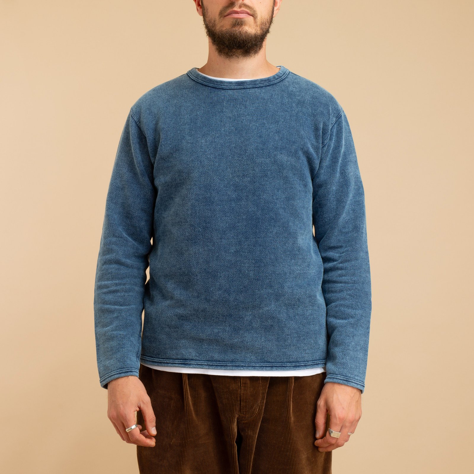 Sweatshirt Manches Longues Indigo Shave