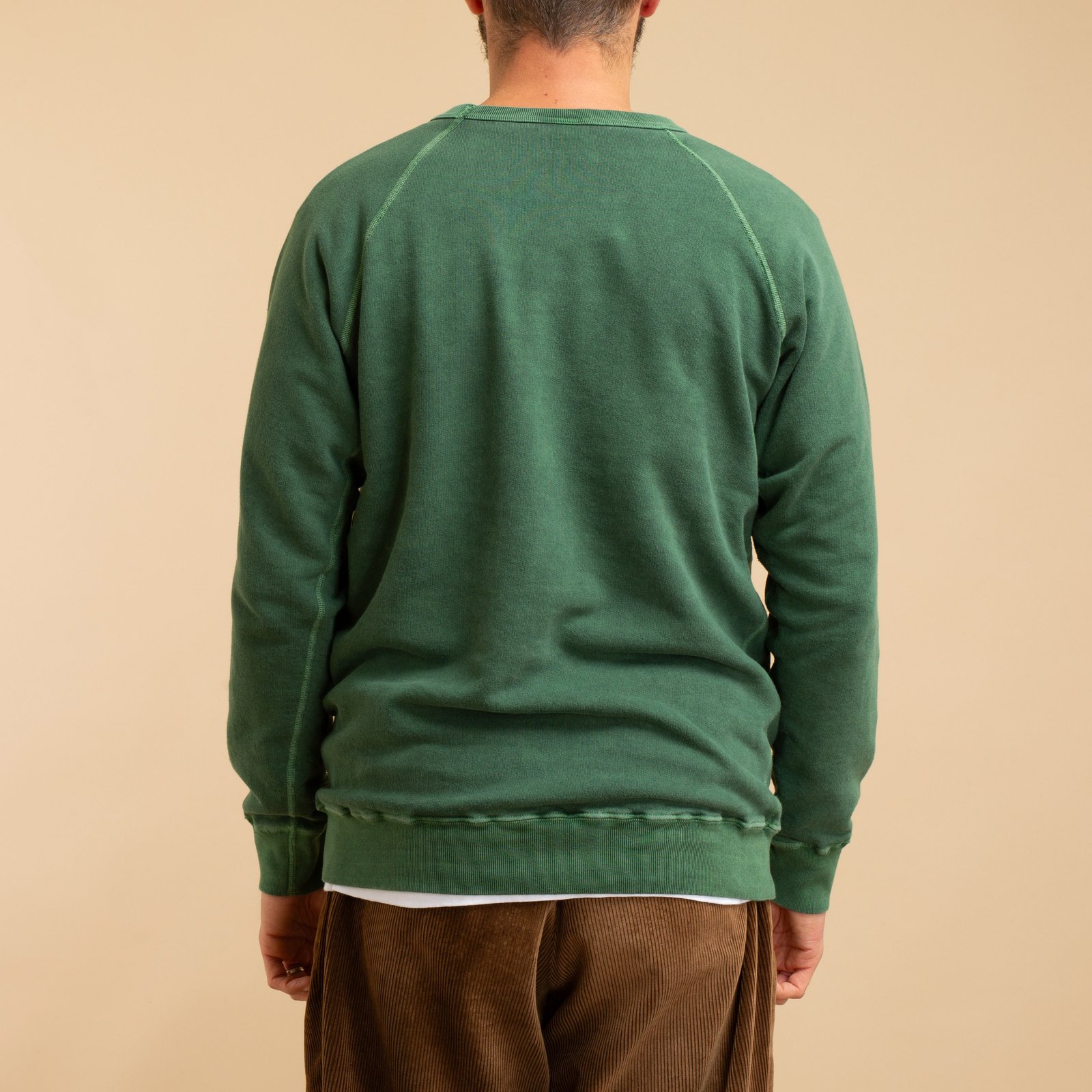 Raglan Crewneck Sweatshirt P-Dark Green