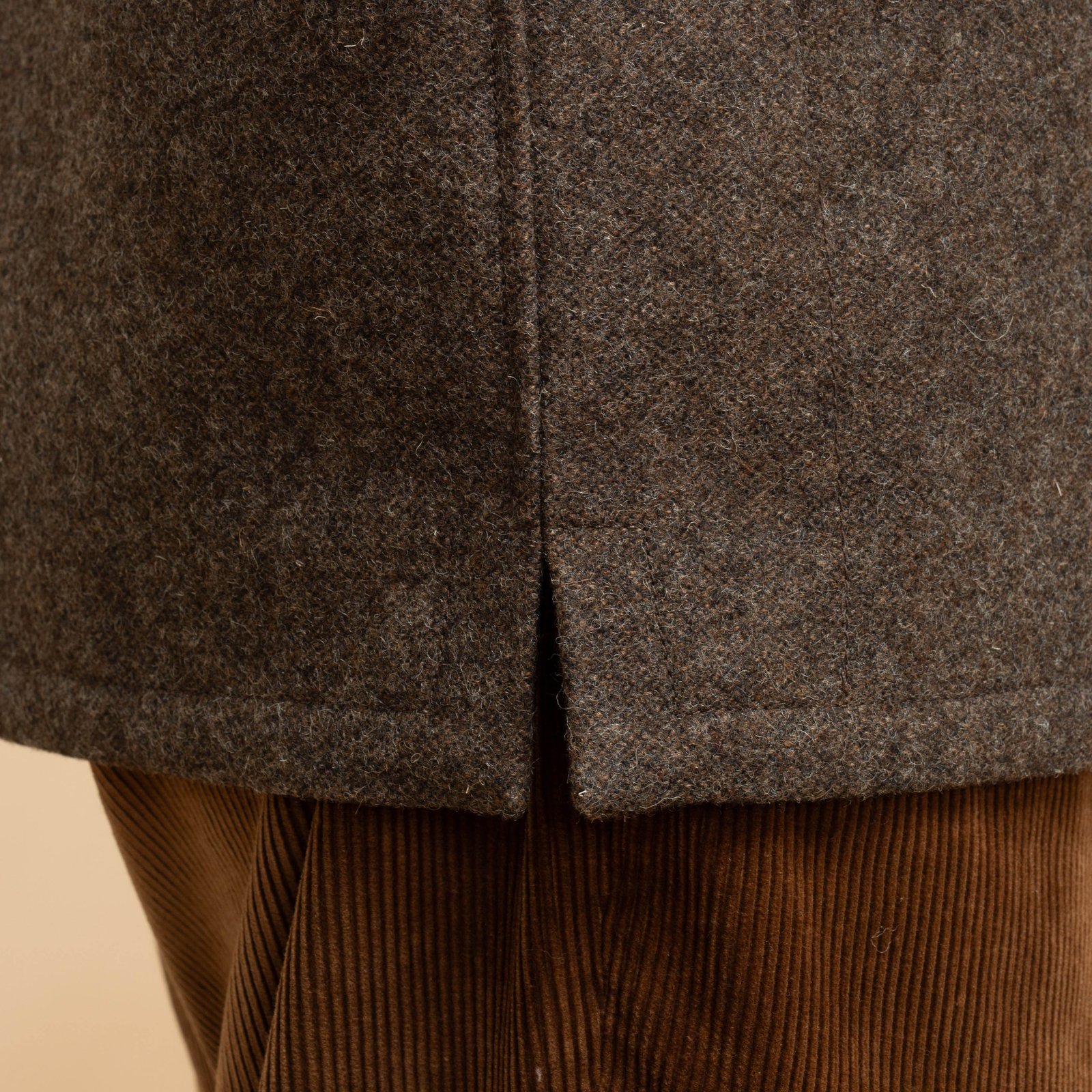 Wool Cruiser Jacket Brown