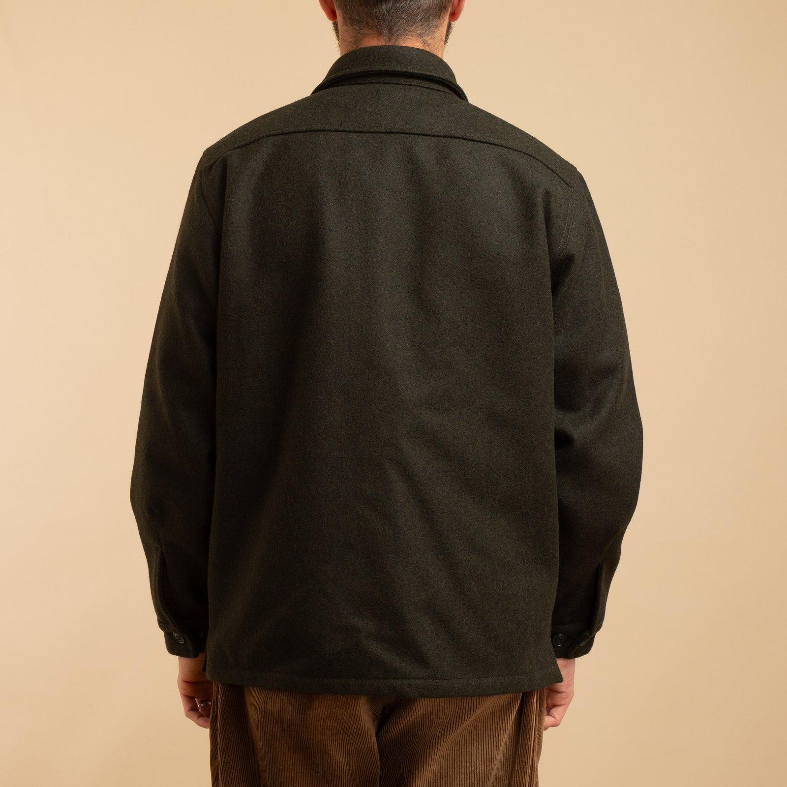 Dark Green Wool Cruiser Jacket