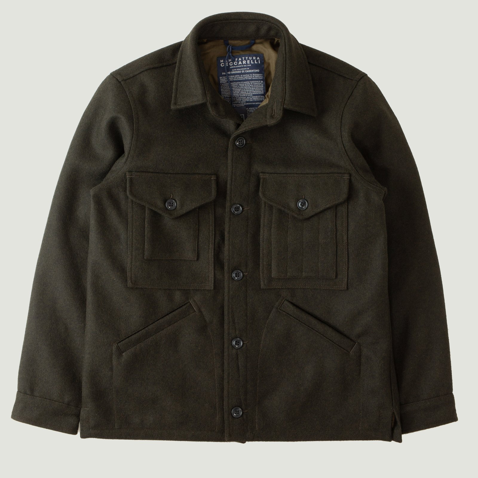 Dark Green Wool Cruiser Jacket