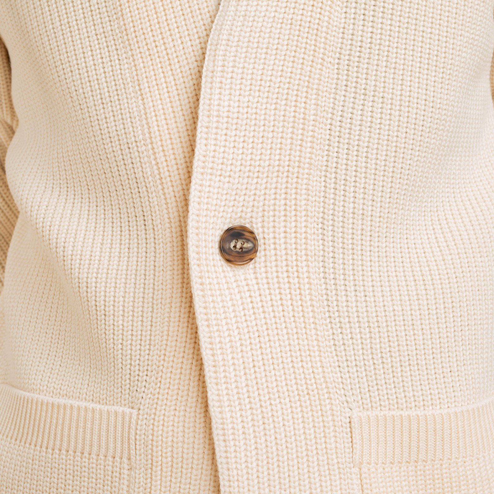 Signature 1 Button Cardigan Ivory