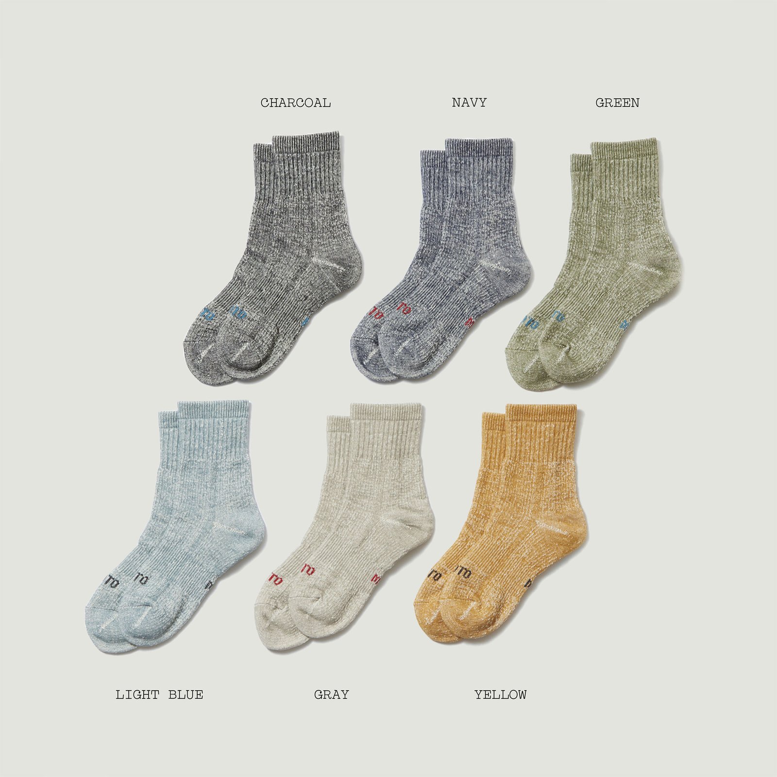 Double Face Mid Socks Gray