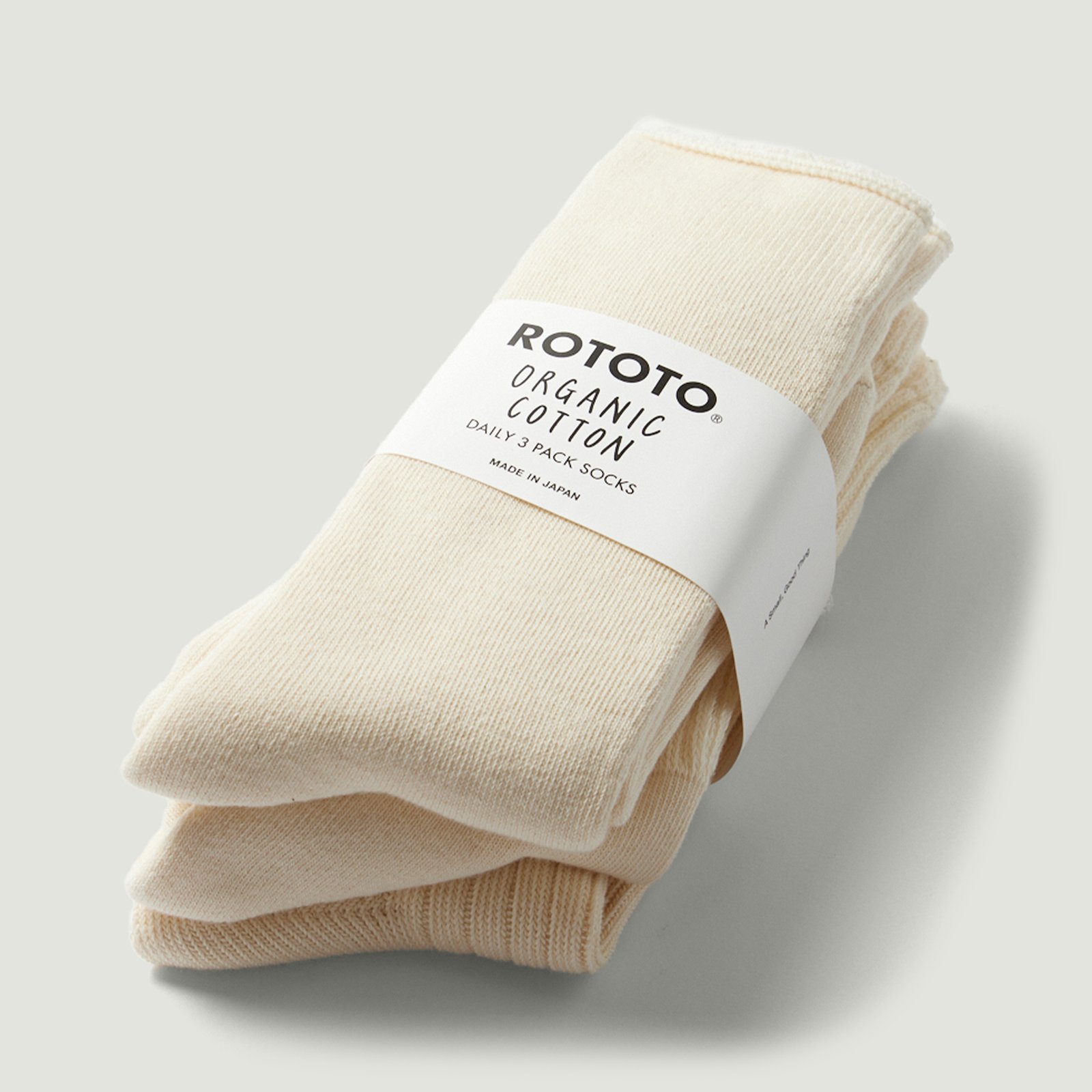 Organic Daily 3 Pack Crew Socks
