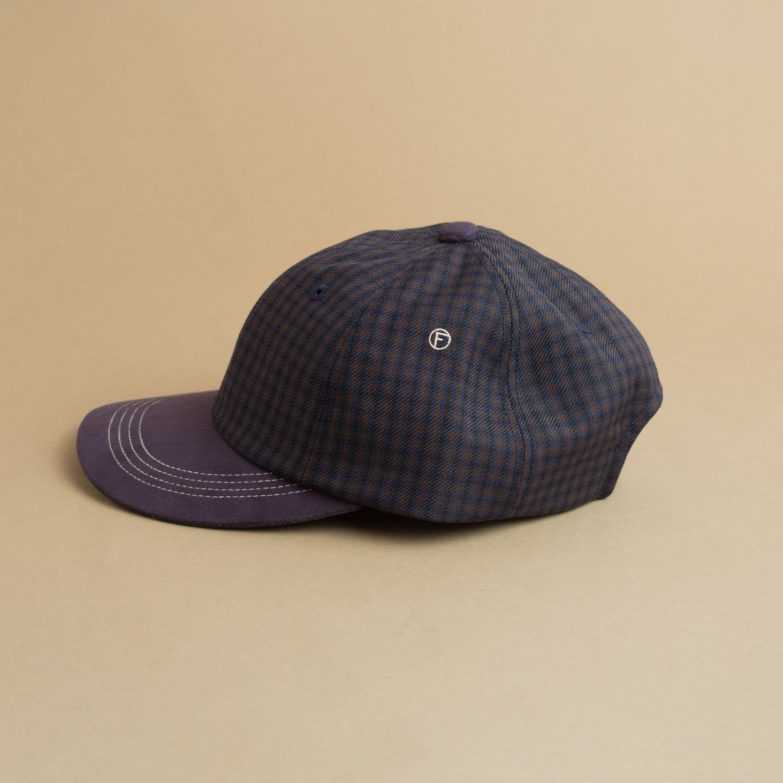 Check Bicolore Cap Navy