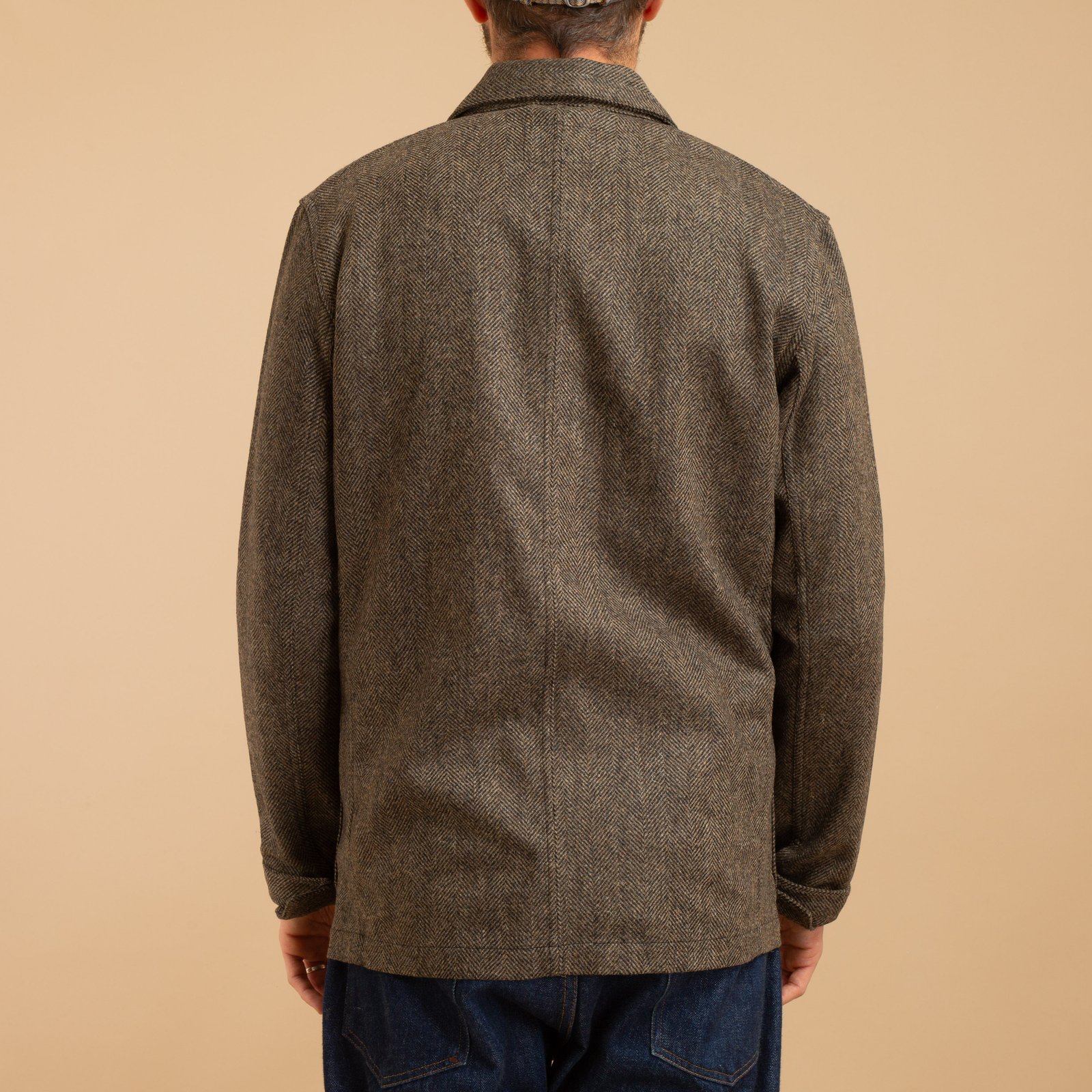 Labura Herringbone Wool Brown