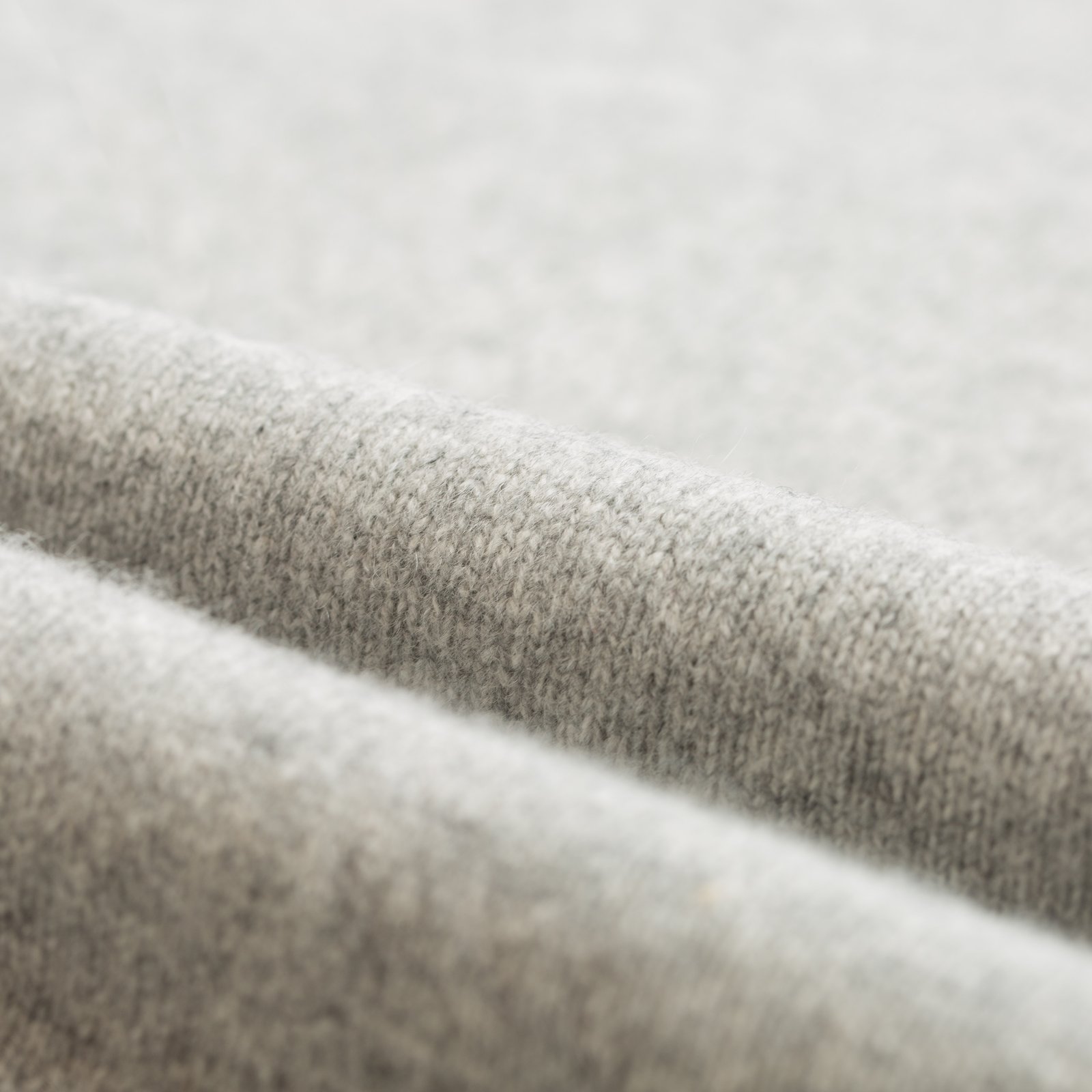 Wool/Cashmere Turtleneck Sweater Light Gray