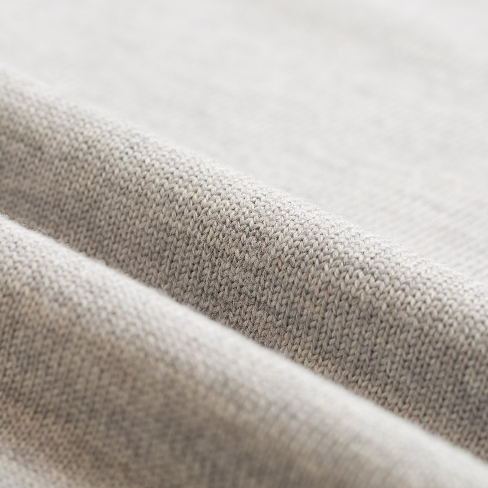 Light Gray Wool Turtleneck Sweater