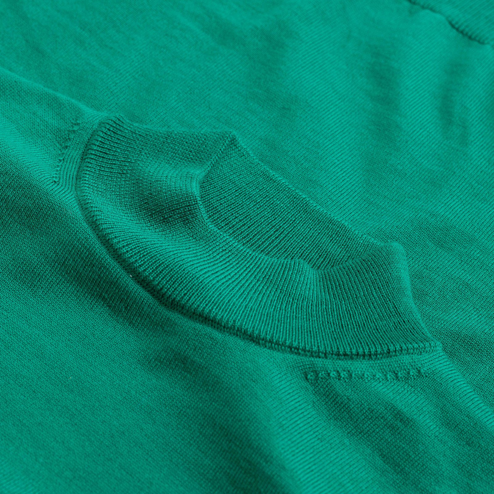 Grass Green Merino Turtleneck Sweater