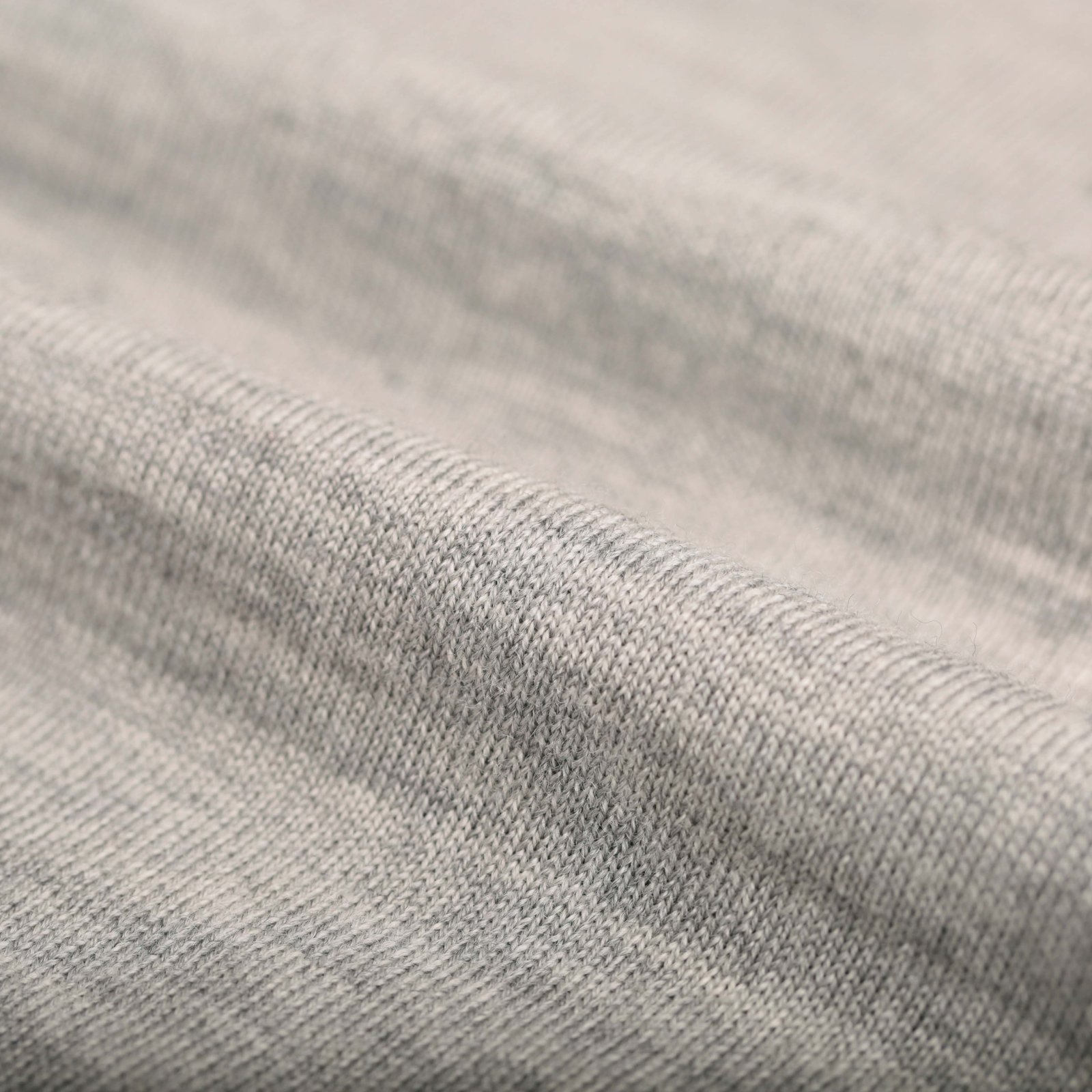 Light Gray Merino Wool Crew Neck Sweater